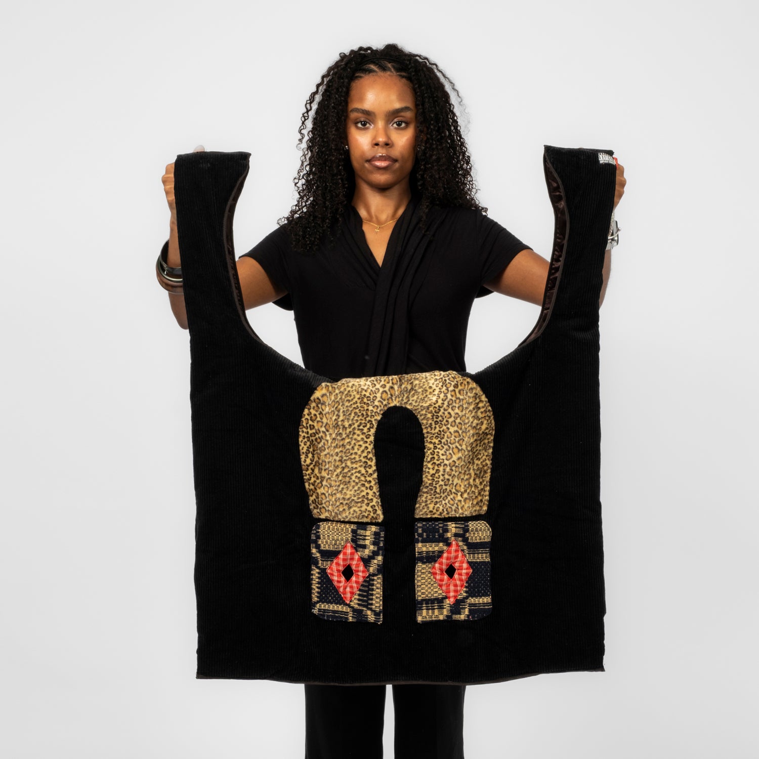 [LEH] 1105 MASK TOTE BAG _ BLACK 1