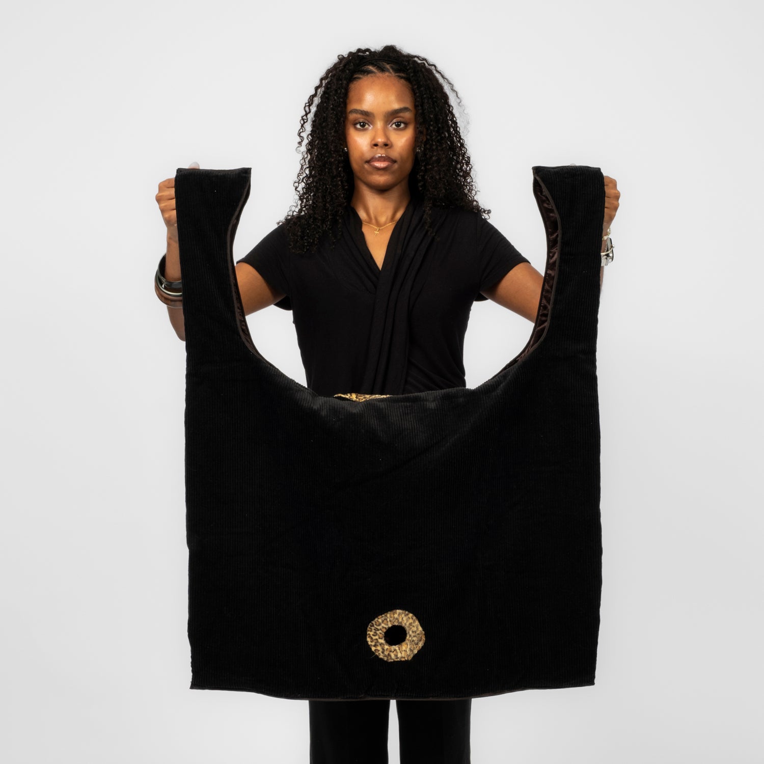 [LEH] 1105 MASK TOTE BAG _ BLACK 1