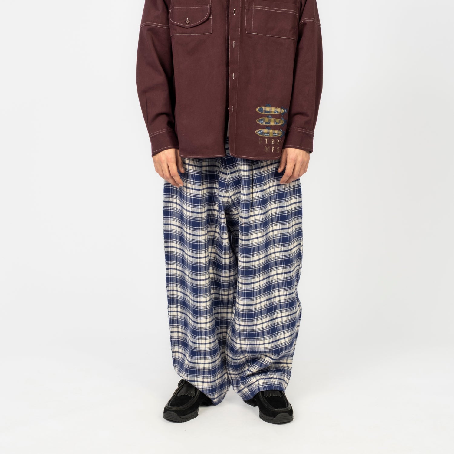 [STORY MFG] LUSH PANTS _ PICNIC CHECK HANDLOOM