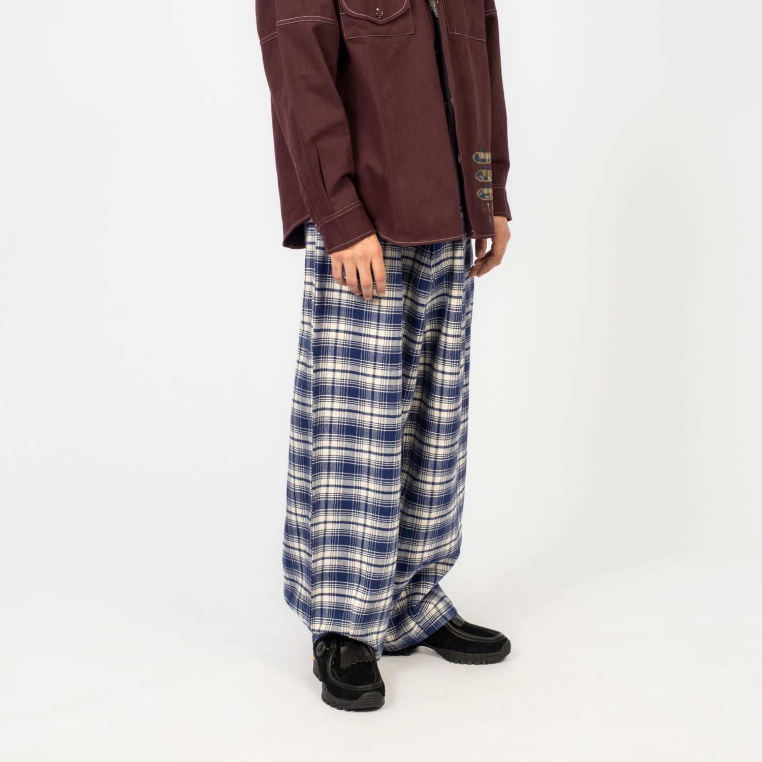 [STORY MFG] LUSH PANTS _ PICNIC CHECK HANDLOOM