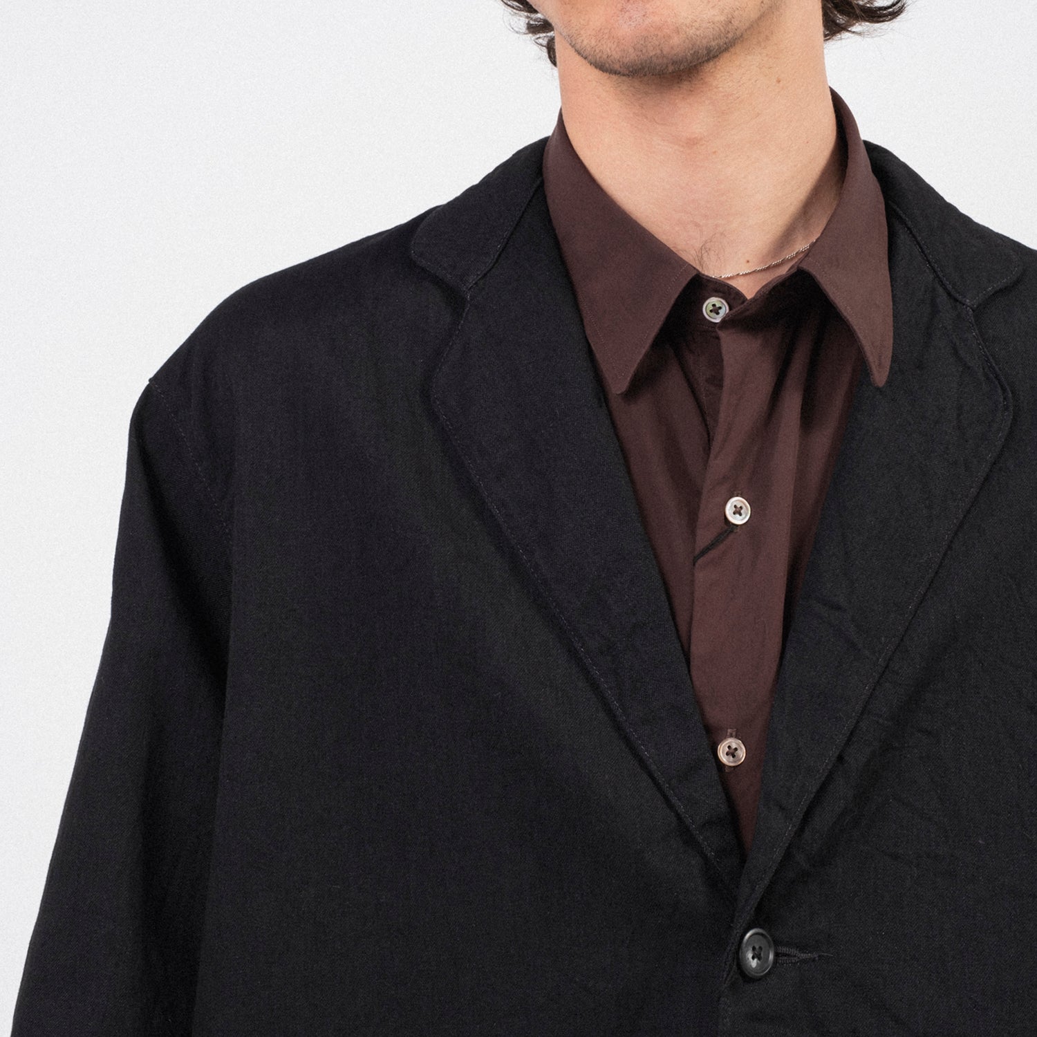 PORTER CLASSIC] CLASSIC DENIM WIDE JACKET _ BLACK