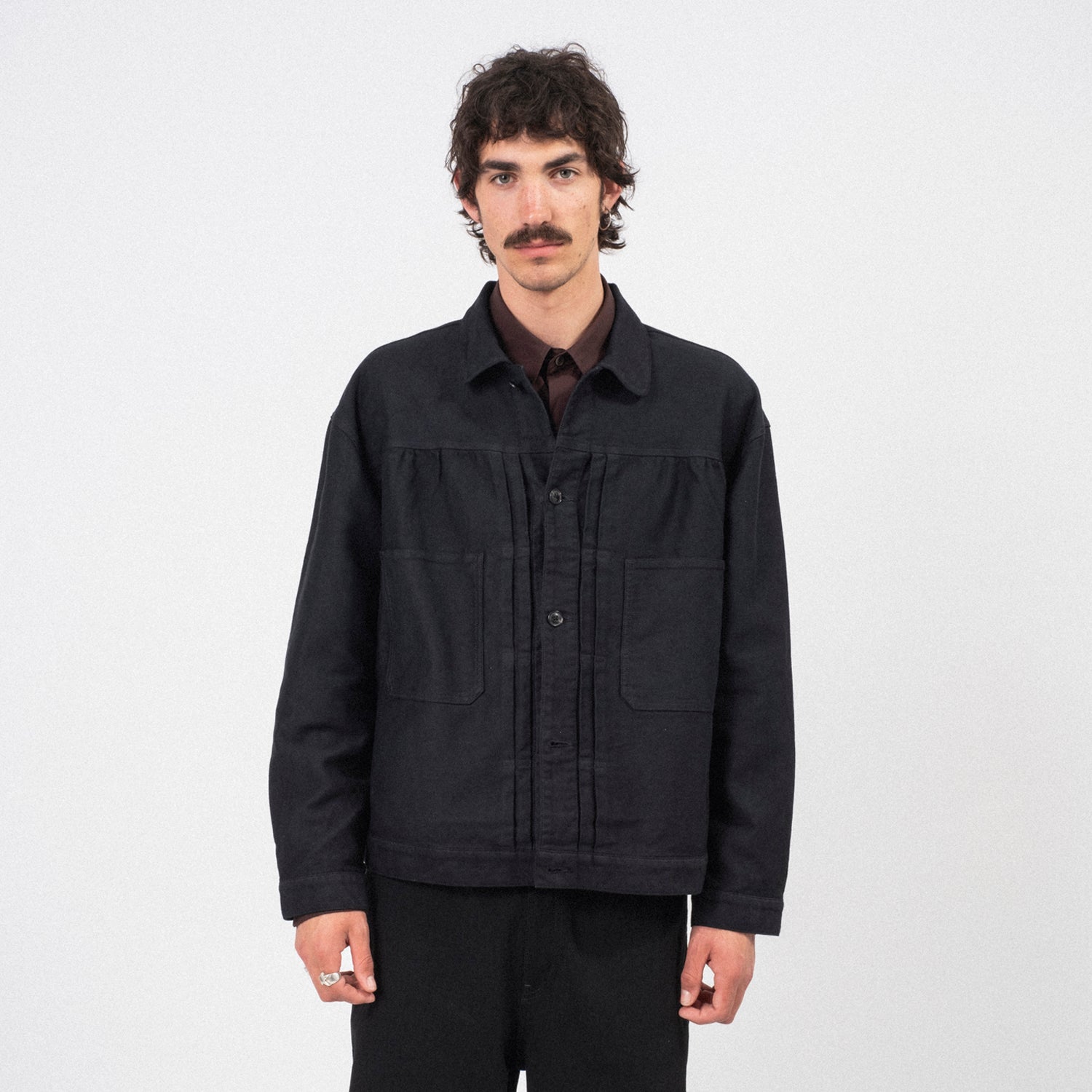 [PORTER CLASSIC] MOLESKIN JACKET _ BLACK