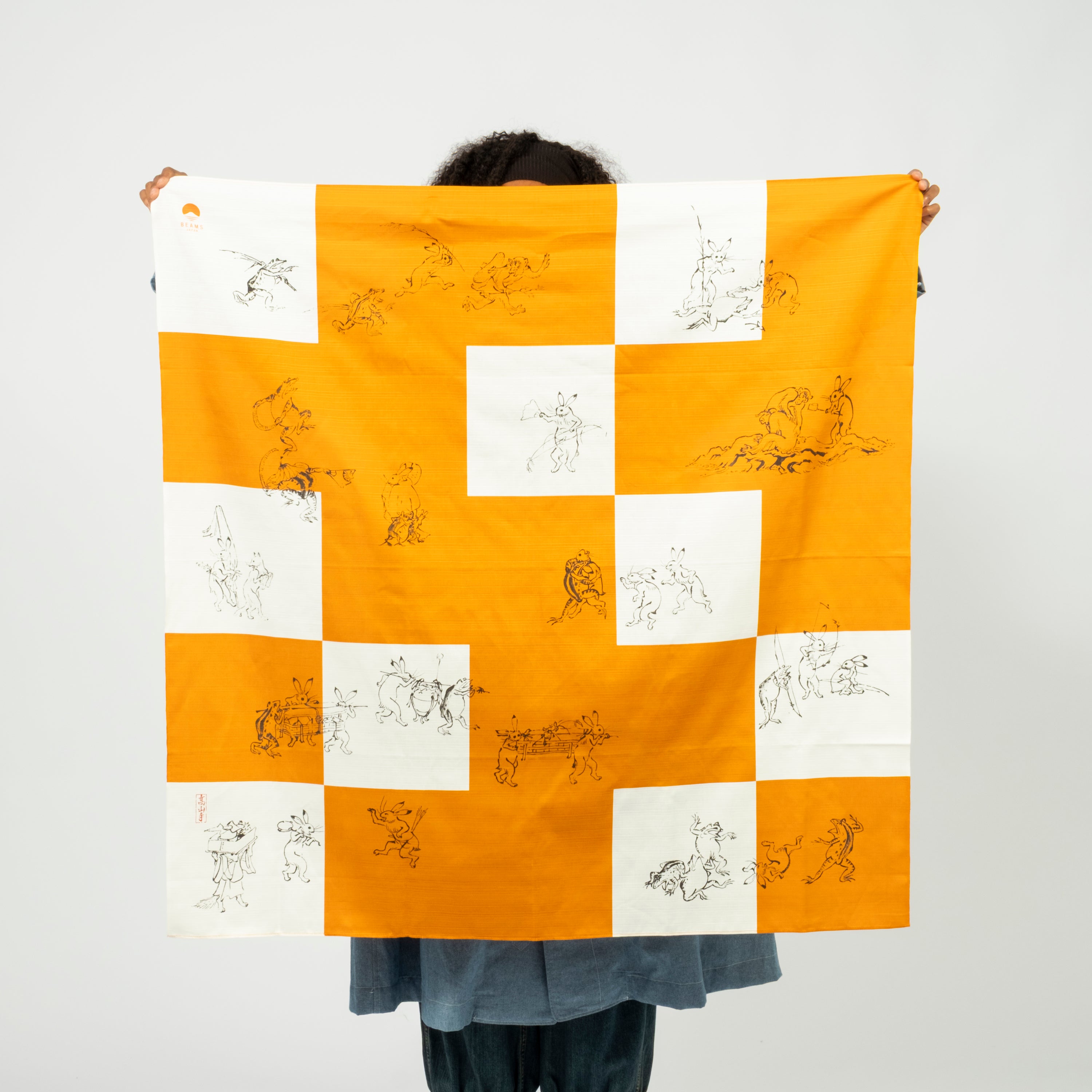 [BEAMS JAPAN] YAMAMOTO JIN SHOTEN / CHOJU JINBUTSU GIGA FUROSHIKI