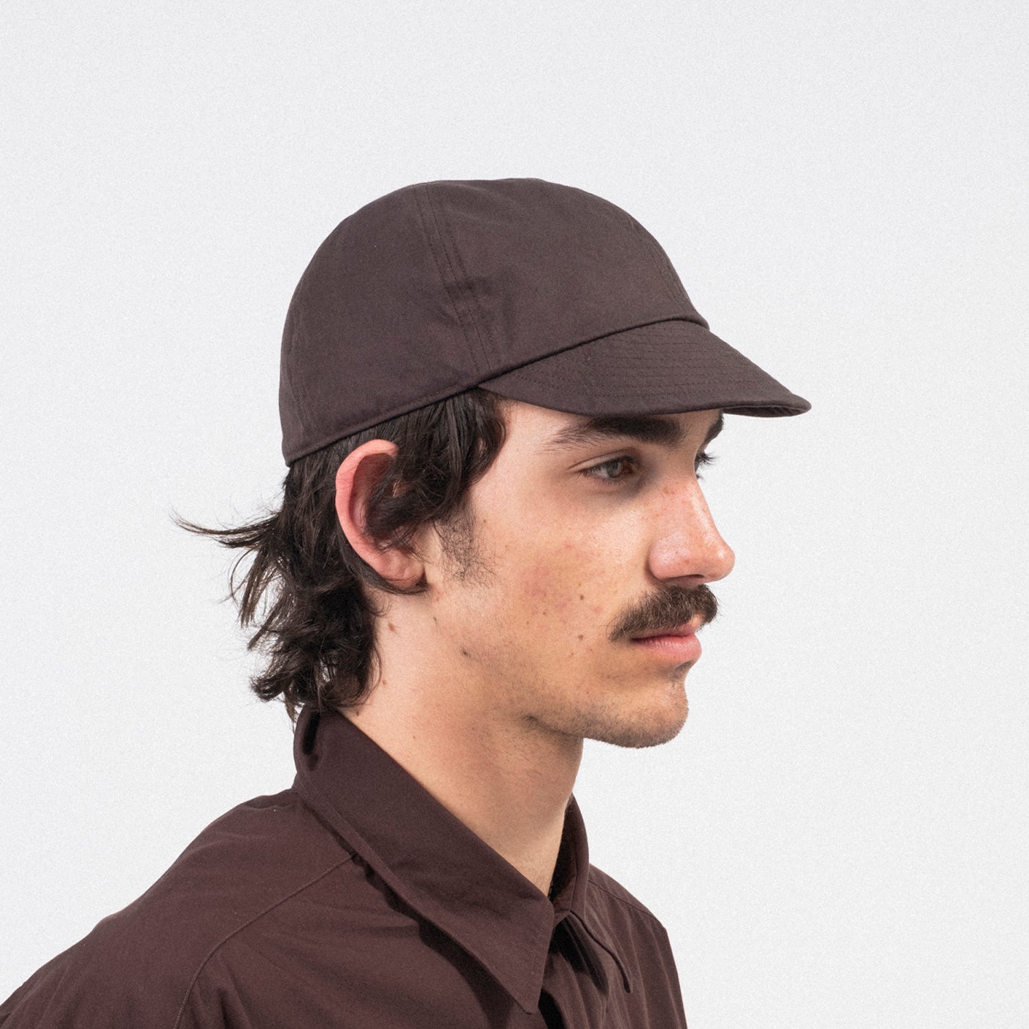 [PORTER CLASSIC] ERNEST GABARDINE CLASSIC BASEBALL CAP _ BROWN