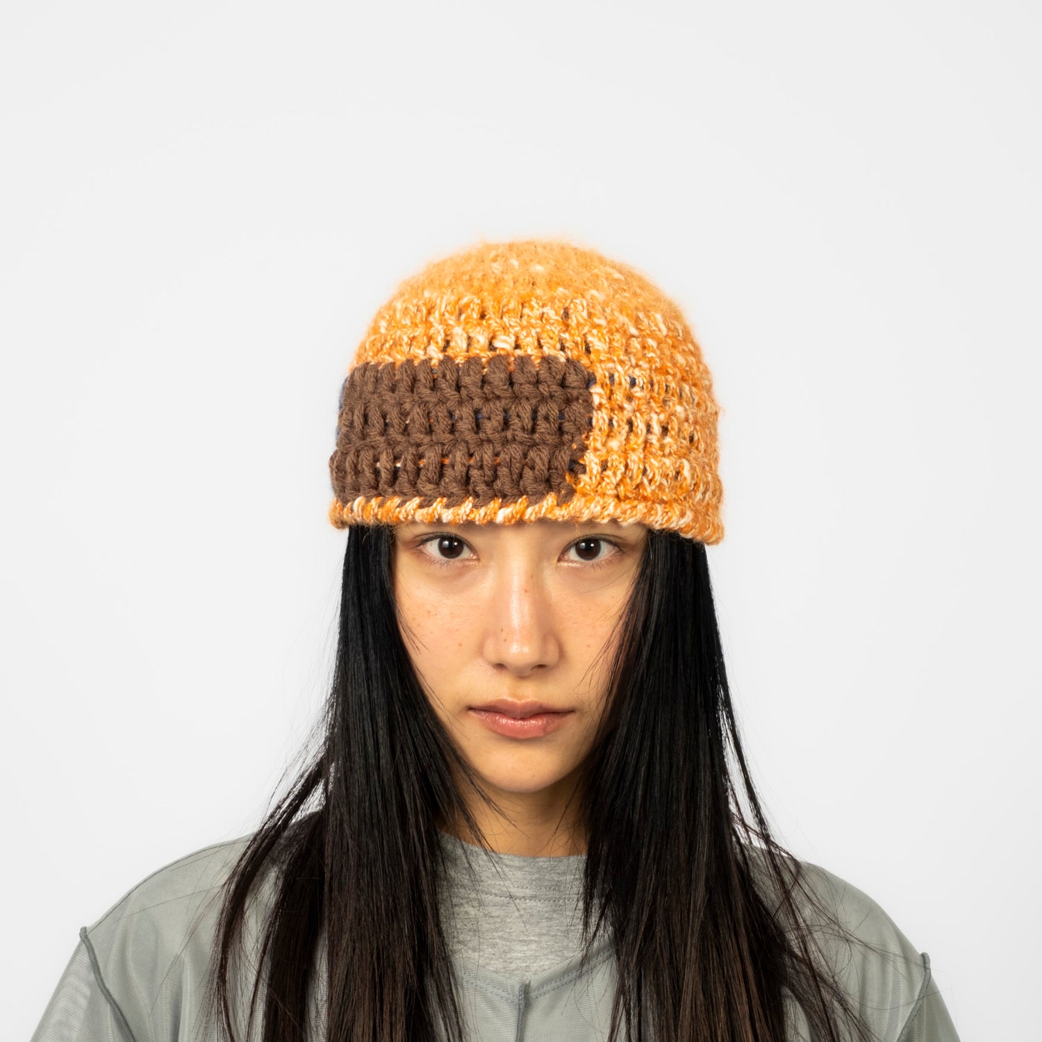 [MISU A BARBE] SEAL SHORT BUCKET _ BROWN