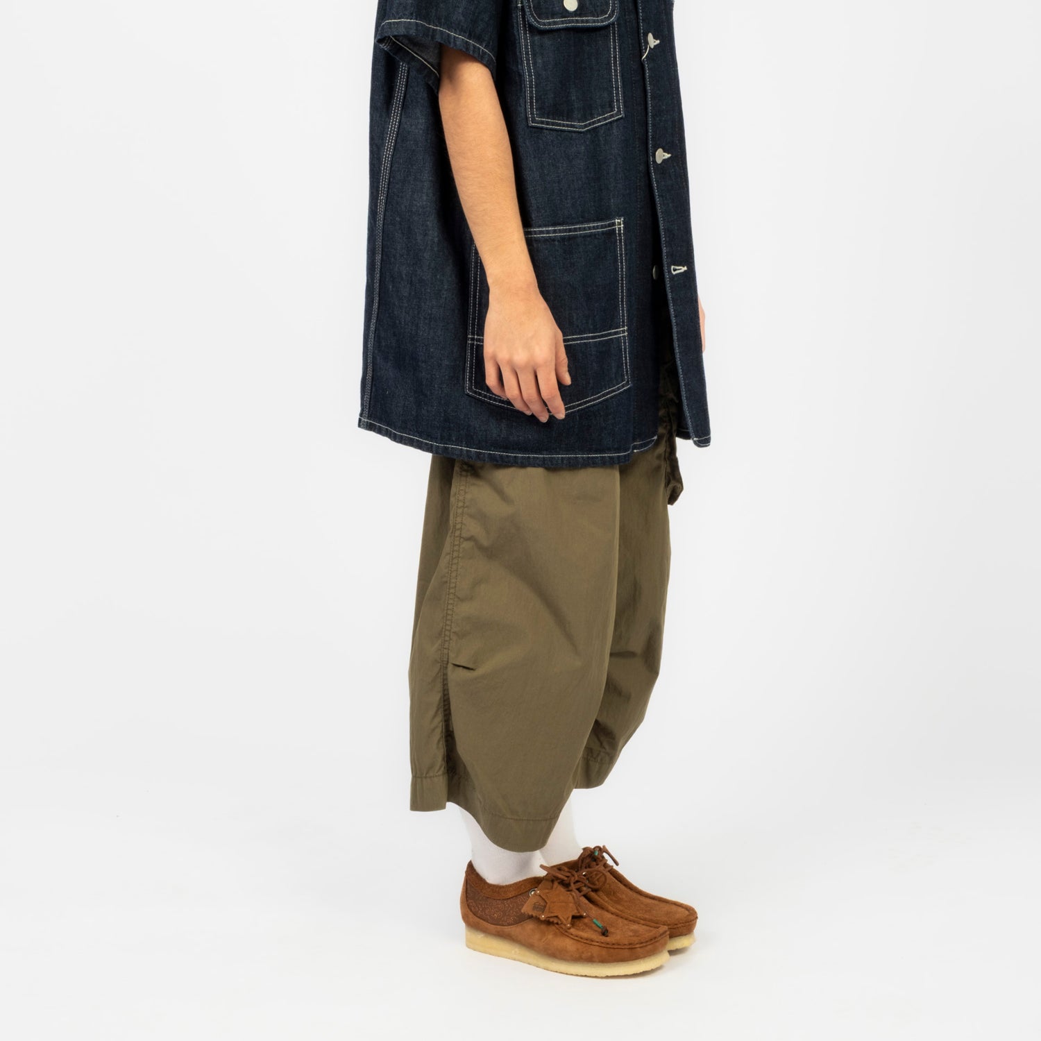 [BEAMS BOY] MILITARY SHORT _ OLIVE