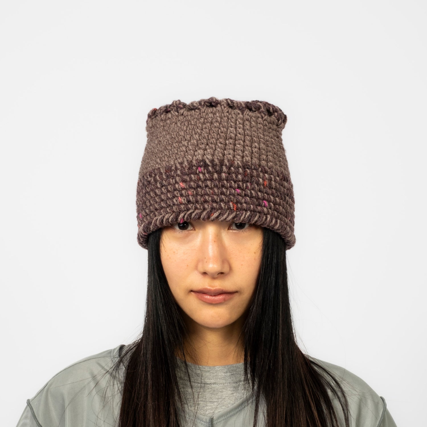 [MISU A BARBE] FLAT HAT _ BROWN