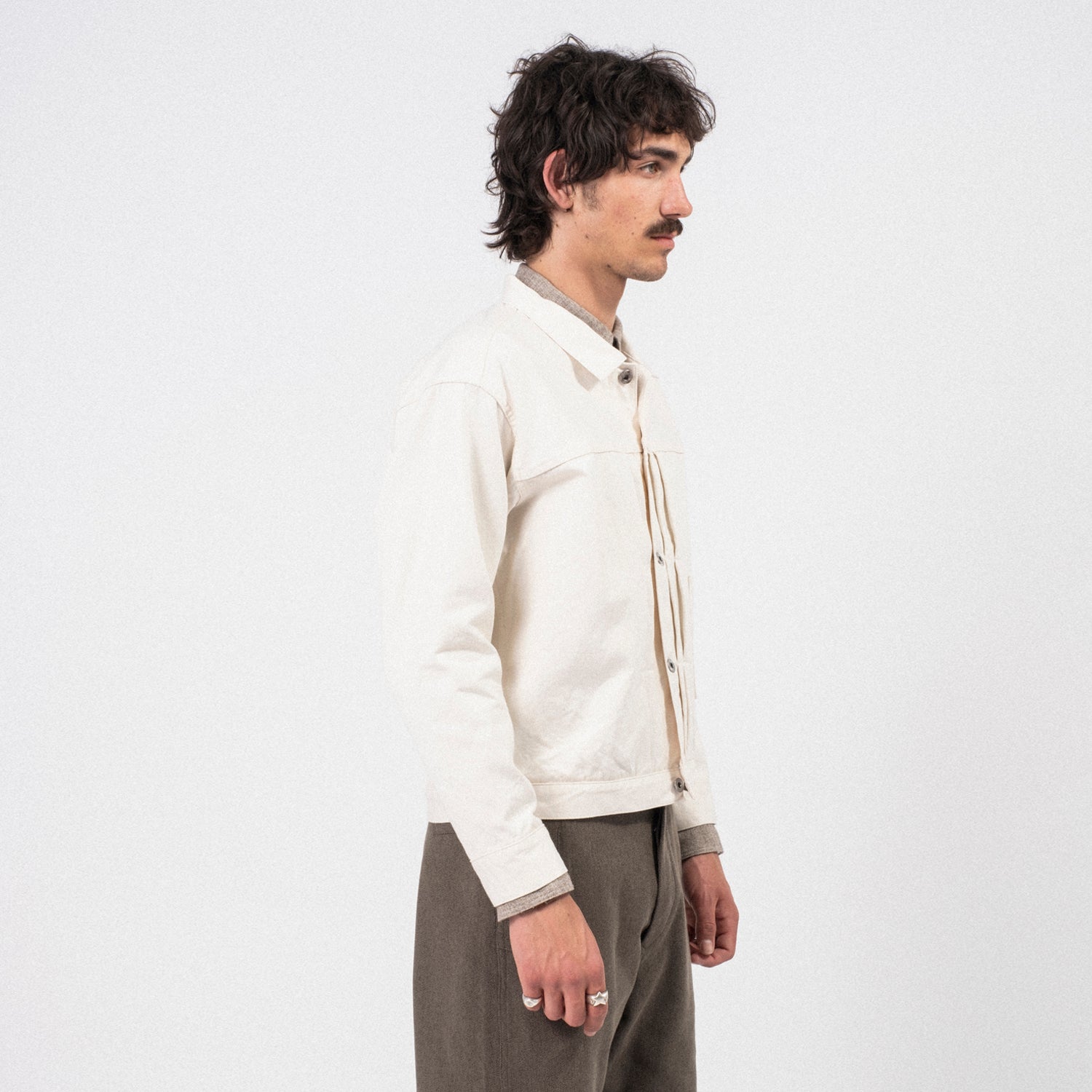 [T.T] LOT.309 BUCKLE-BACKED JACKET _ IVORY