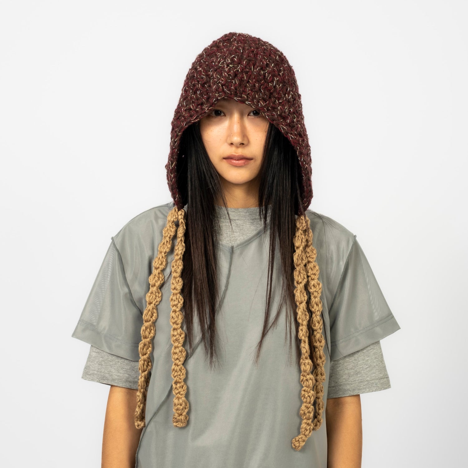 [MISU A BARBE] SEEKER HOODY _ BURGUNDY