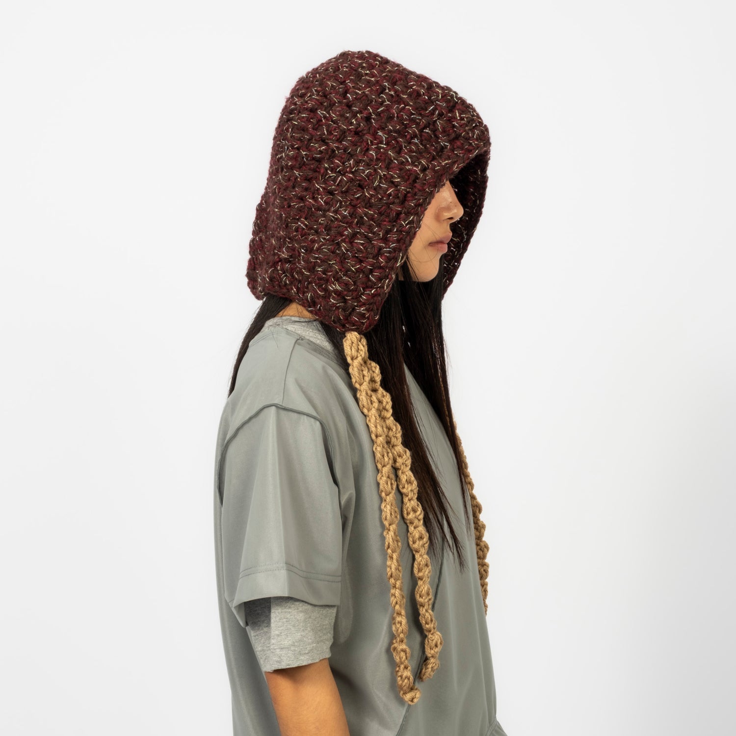 [MISU A BARBE] SEEKER HOODY _ BURGUNDY