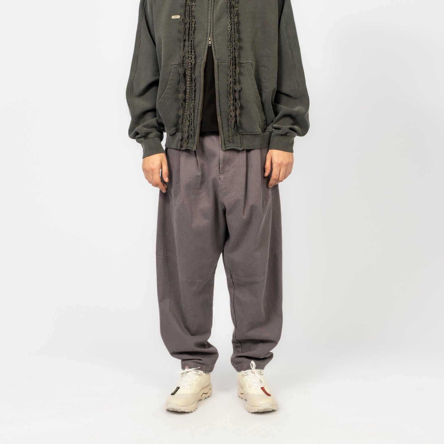 [AJOBYAJO] CATIONIC WASHED COTTON PANTS _ PURPLE