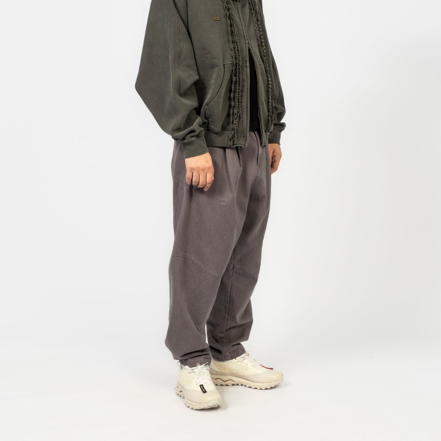 [AJOBYAJO] CATIONIC WASHED COTTON PANTS _ PURPLE