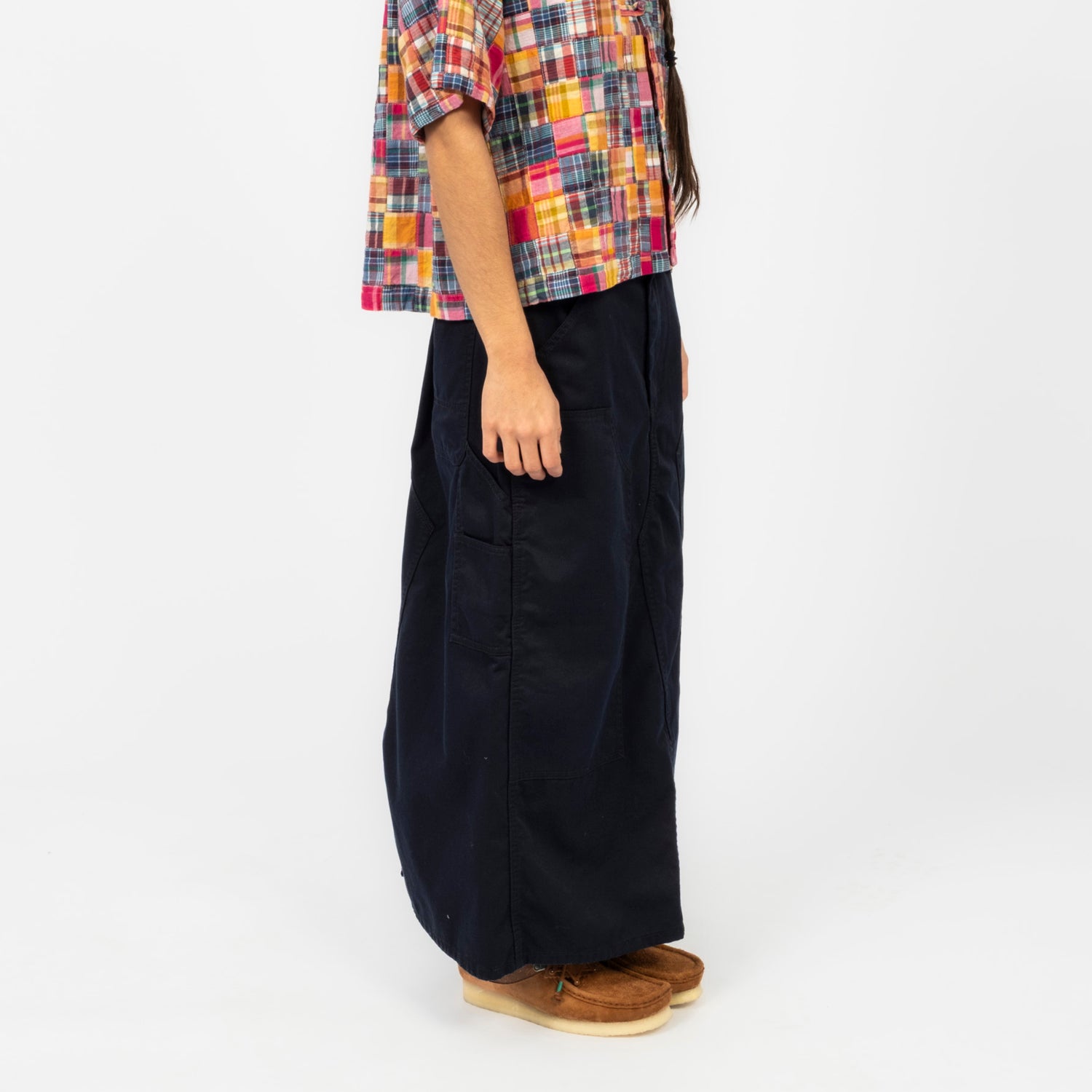 [BEAMS BOY] DOUBLE KNEE TIGHT SKIRT _ D.NAVY