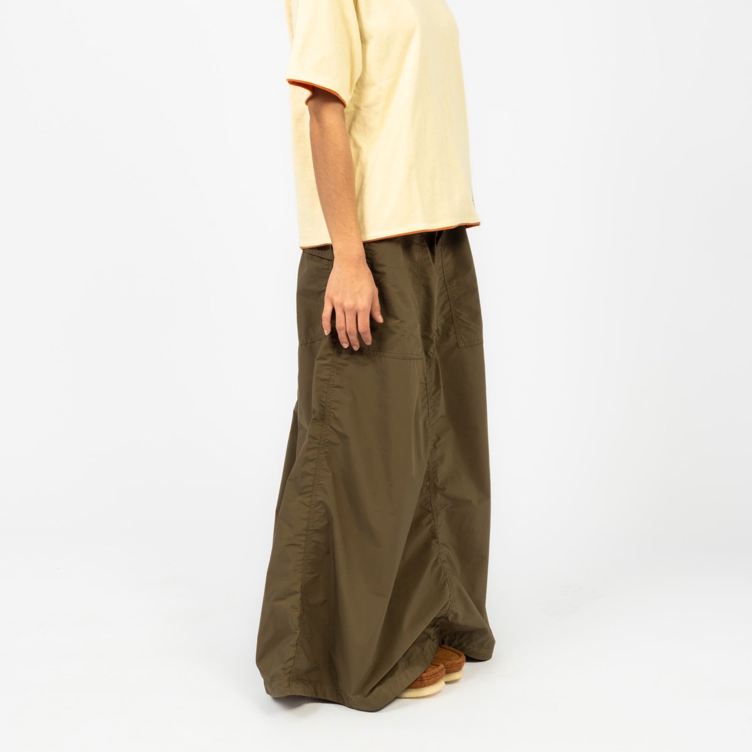 [BEAMS BOY] SOLOTEX BAKER SKIRT _ OLIVE