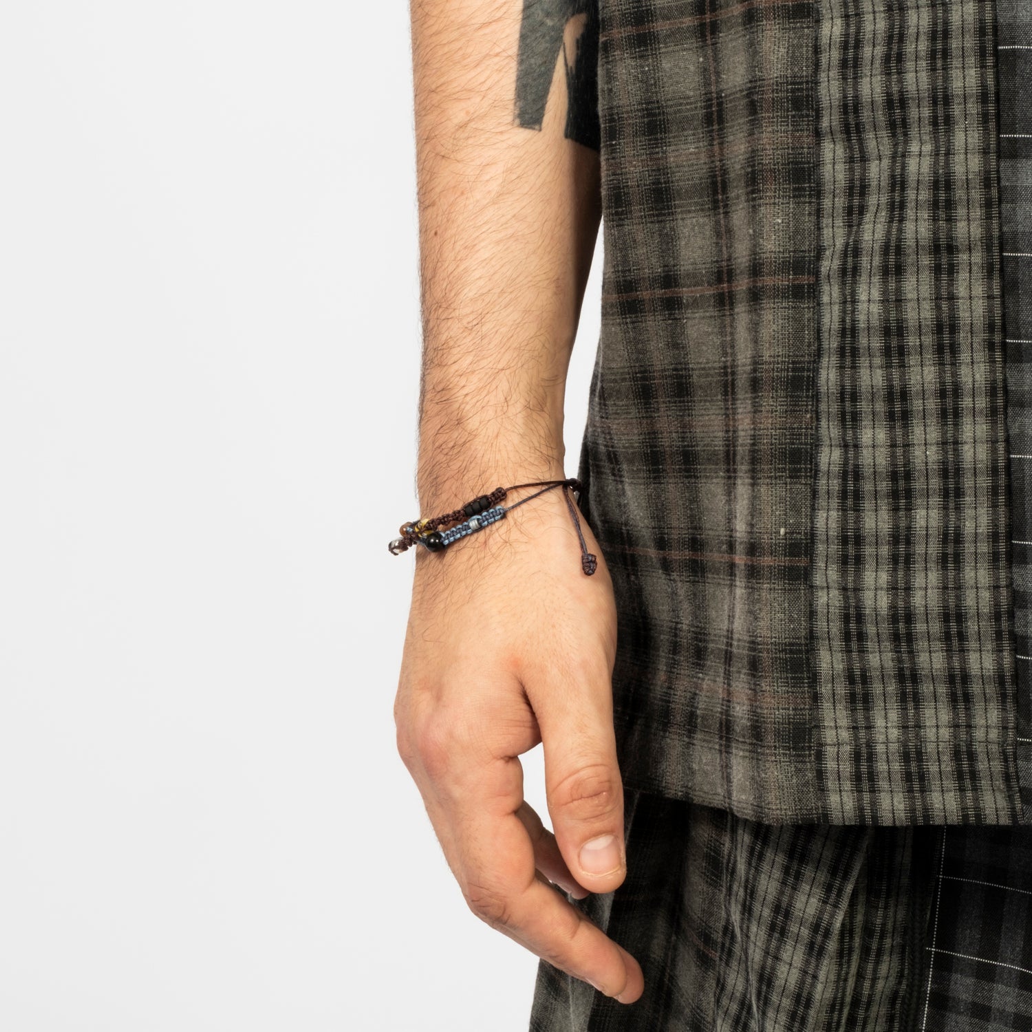 [AJOBYAJO] WABISABI KNOT LAYERED BRACELET _ BLUE