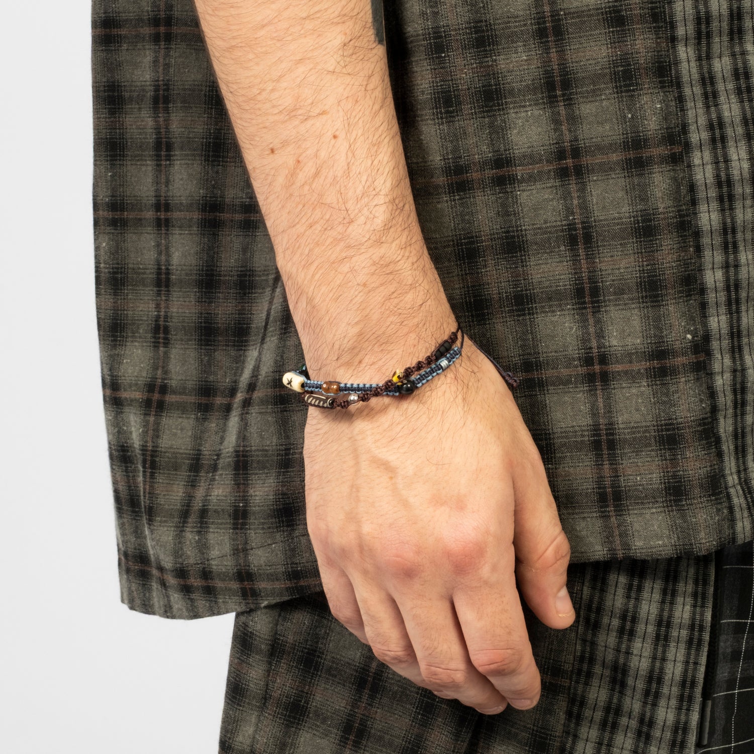 [AJOBYAJO] WABISABI KNOT LAYERED BRACELET _ BLUE
