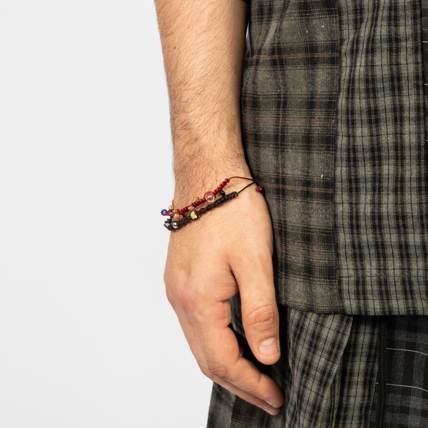 [AJOBYAJO] WABISABI KNOT LAYERED BRACELET _ RED