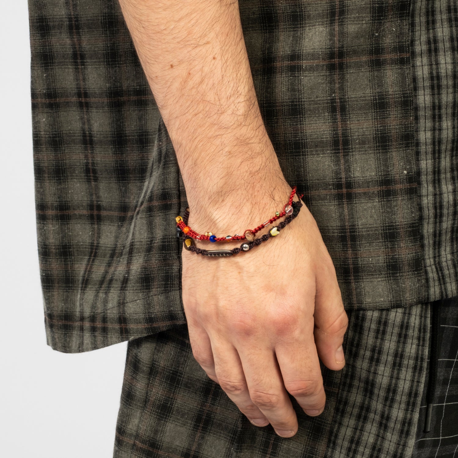 [AJOBYAJO] WABISABI KNOT LAYERED BRACELET _ RED