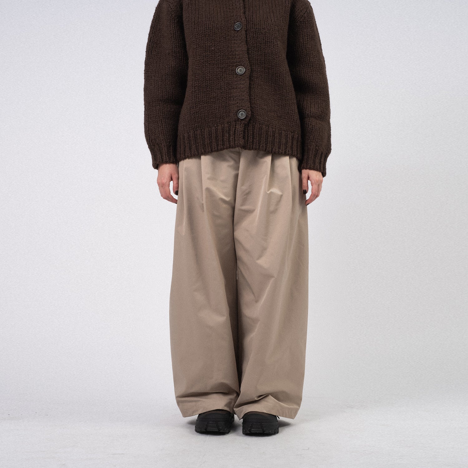 [AMOMENTO] TWO TUCK BALLOON PANTS _ BEIGE