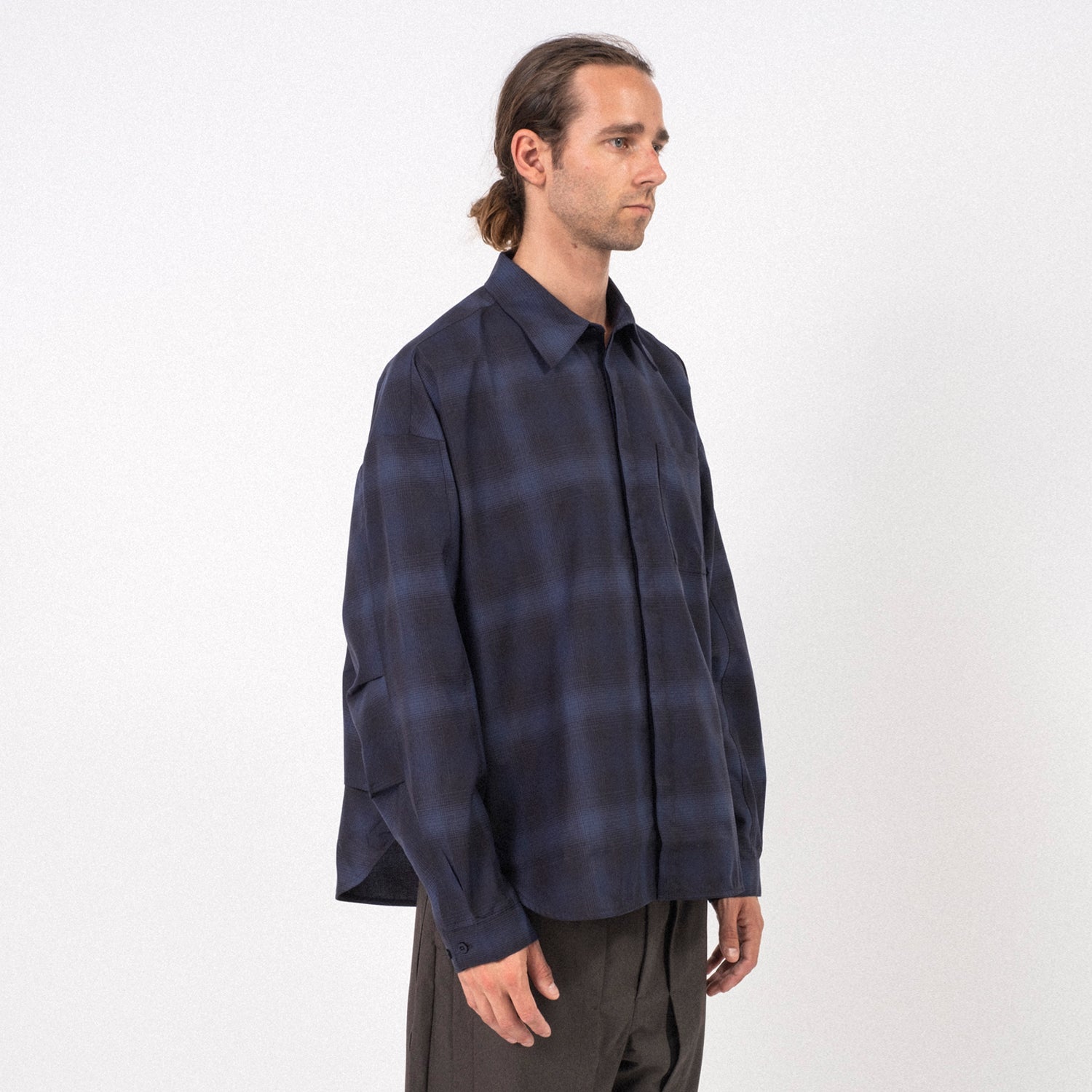 [GOOPiMADE] “GSR-01” 2-LAYER OVERSIZED SHIRT LIGHT _ BATHYAL