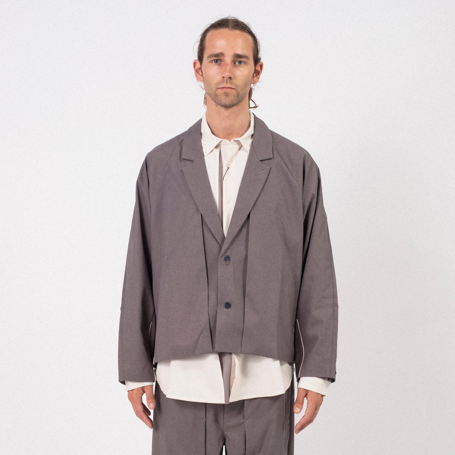 [GOOPiMADE x AES] “G.A.T-01J” SYNCHRONIZE UTILITY KIMONO JACKET _ GREY