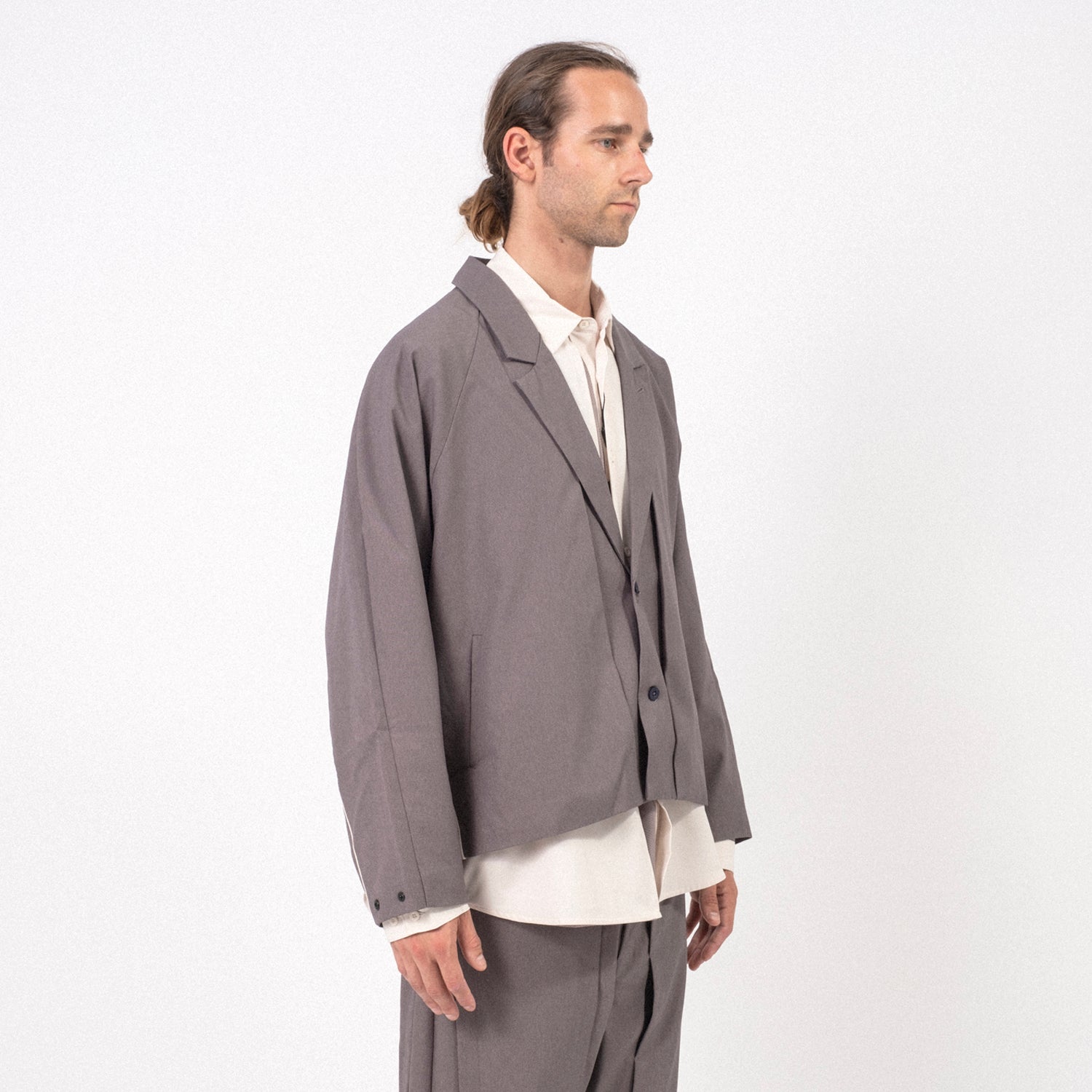 [GOOPiMADE x AES] “G.A.T-01J” SYNCHRONIZE UTILITY KIMONO JACKET _ GREY