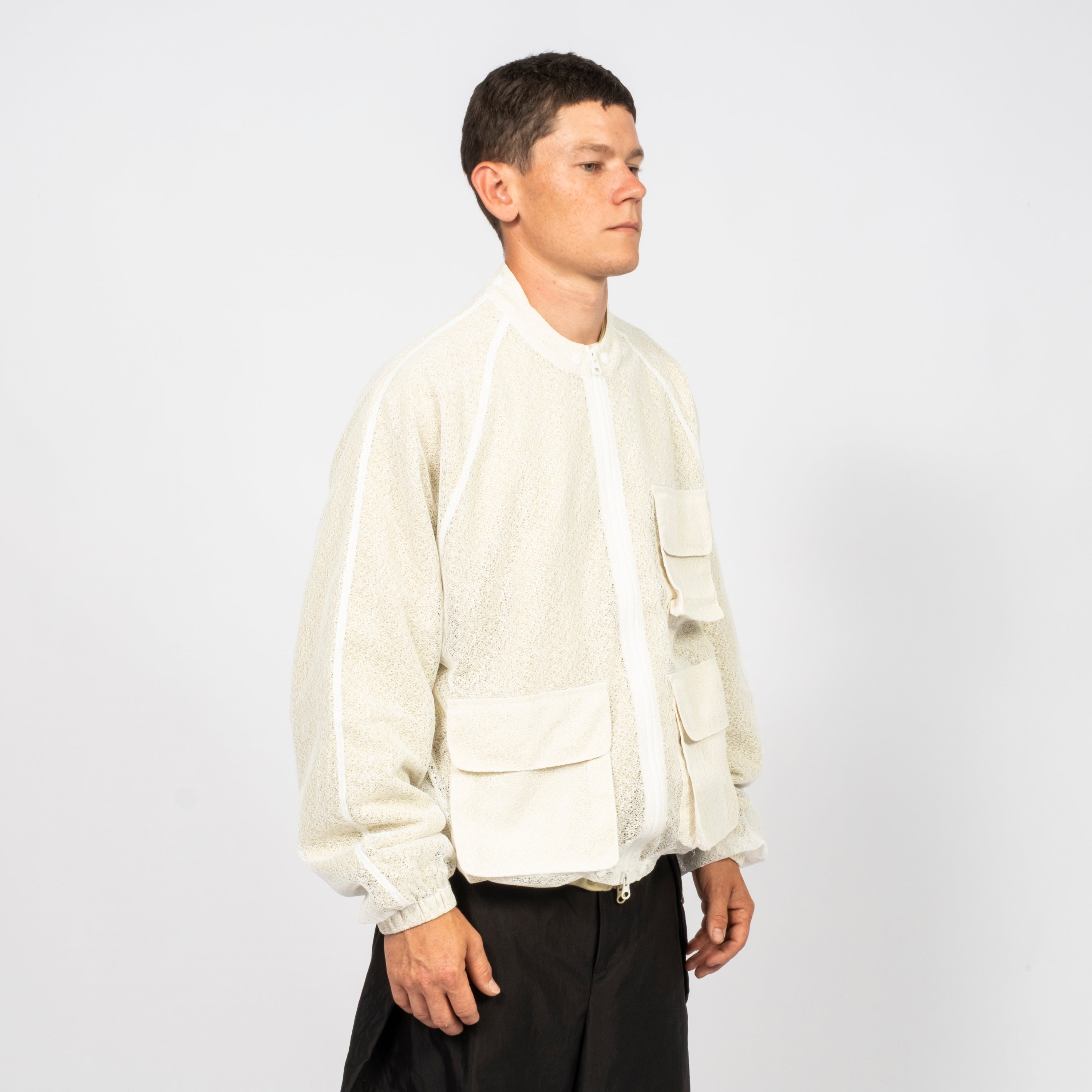 [GANDER] CASTLE JACKET 2IN1 MESH _ WHITE/GREEN