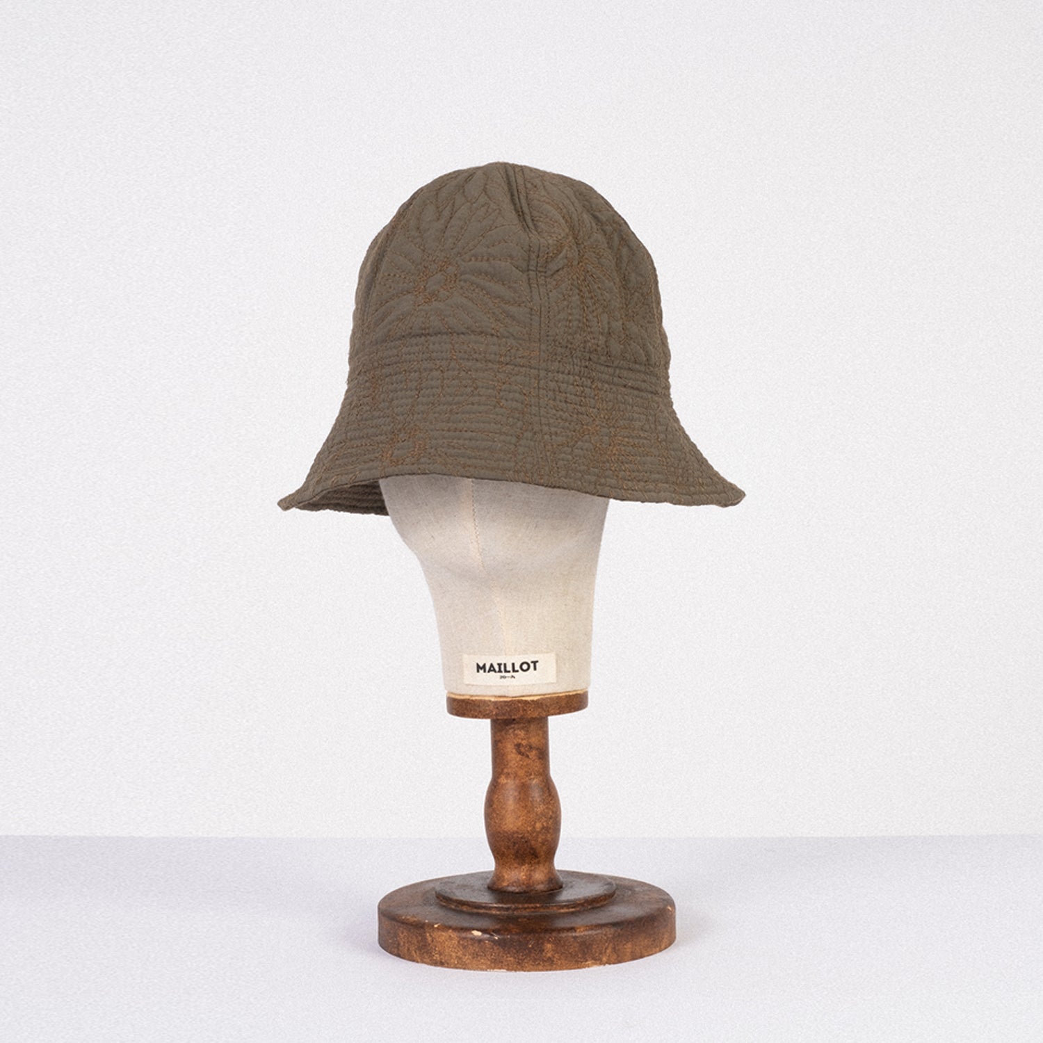 [NINE TAILOR] HOSTA HAT _ MOSS GREEN