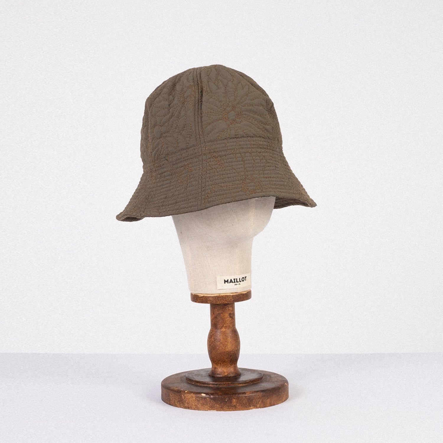 [NINE TAILOR] HOSTA HAT _ MOSS GREEN