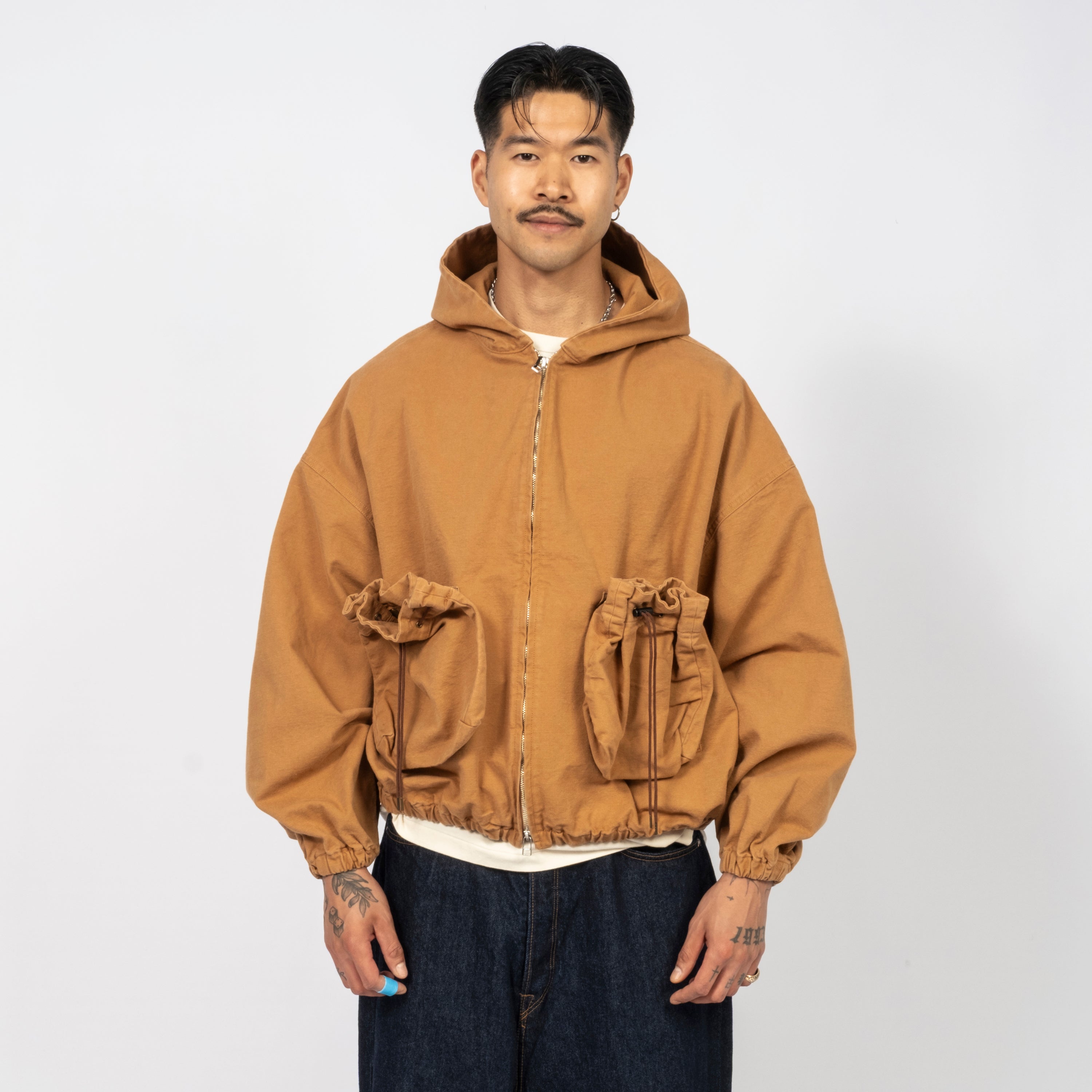 [REFOMED] KINCHAKU DUCK HOODIE _ RENGA