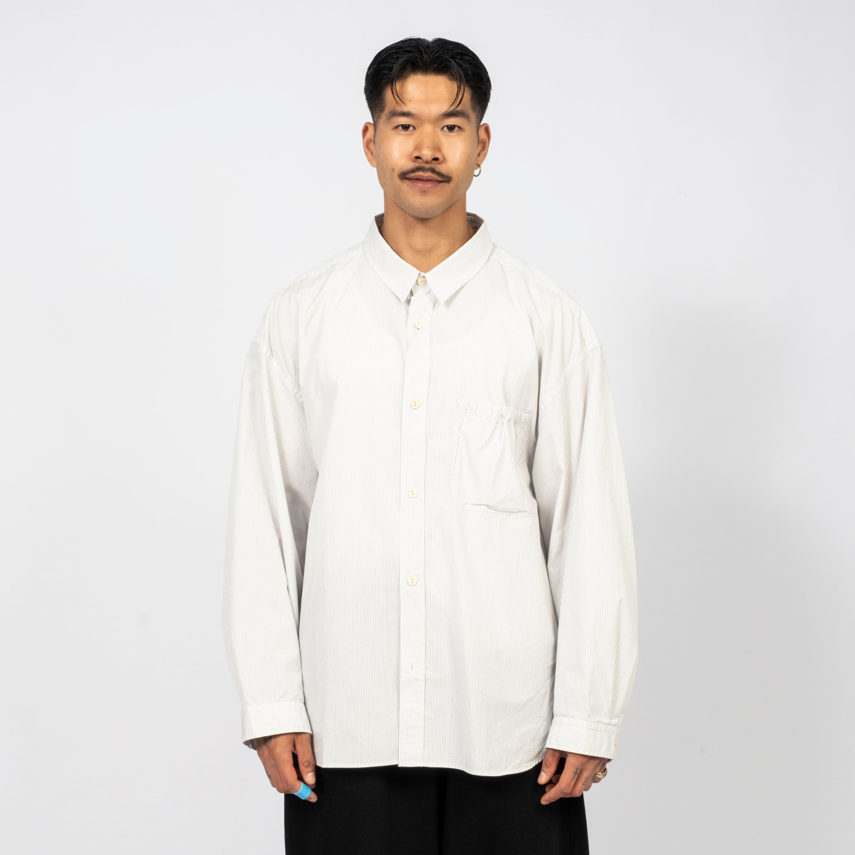 [REFOMED] WRIST PATCH WIDE SHIRT STRIPE _ OFF