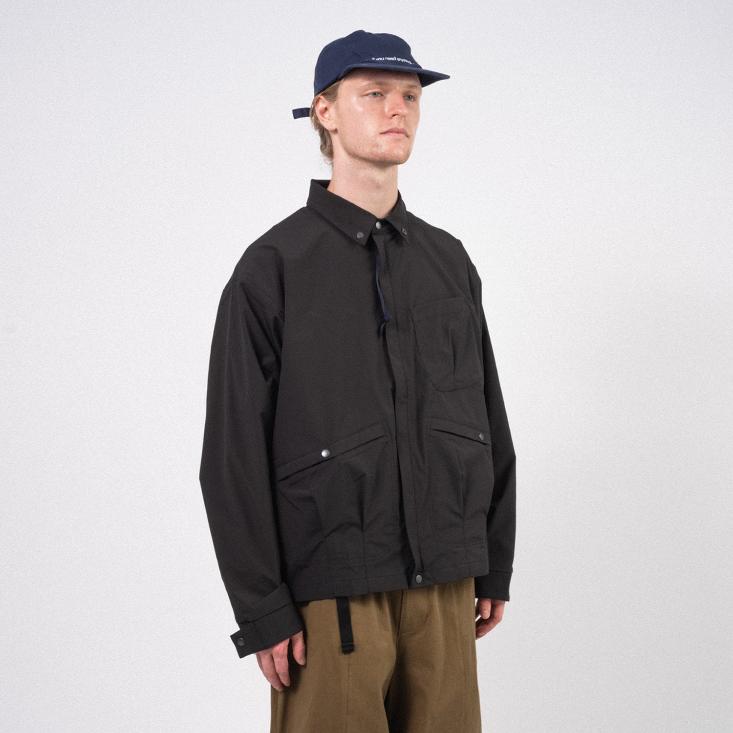 [POLIQUANT] THE DEFORMED SPECIFICATION MULTIPLE JACKET _ BLACK