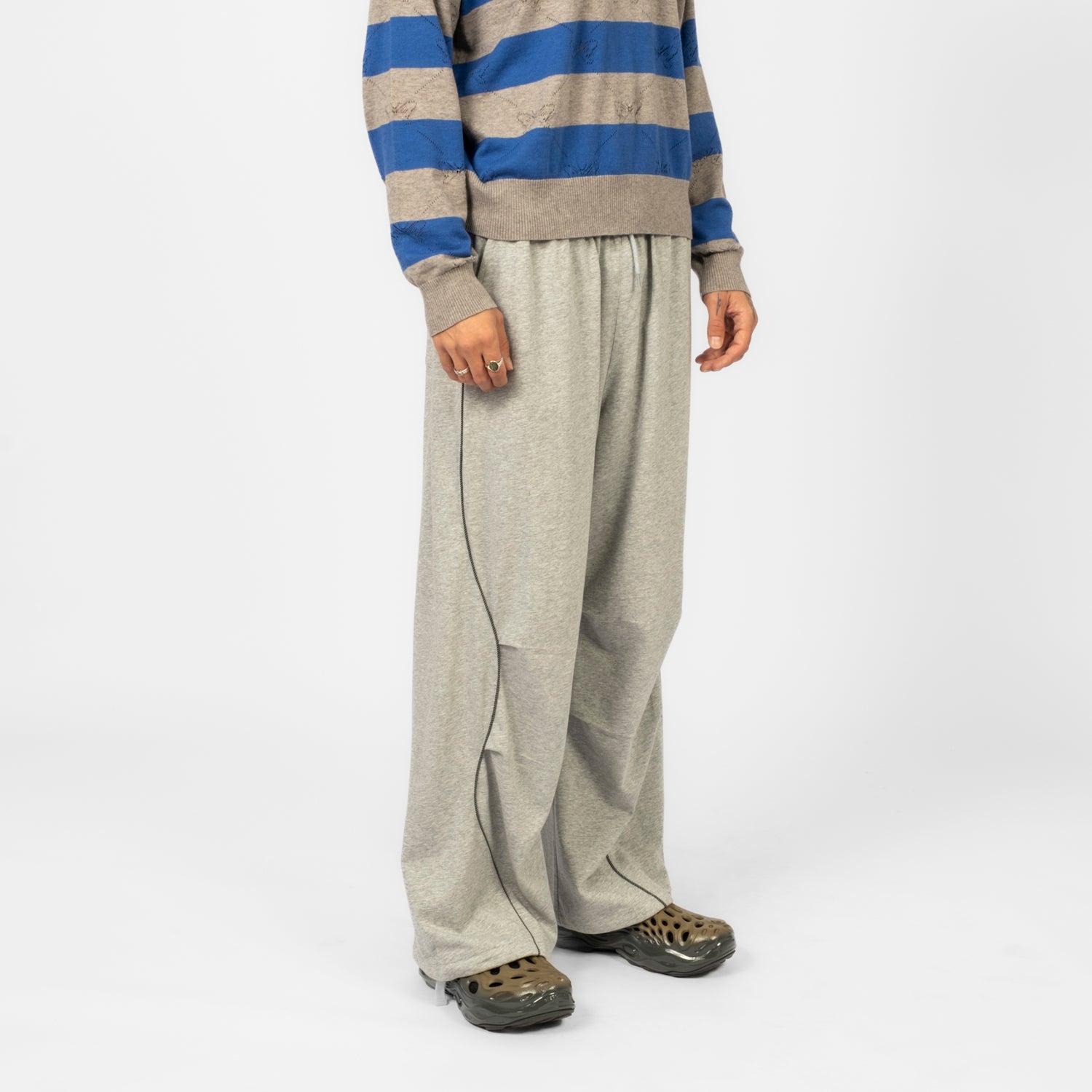 [PAM] ILLUSIONISTS PANTS _ GREY MARLE