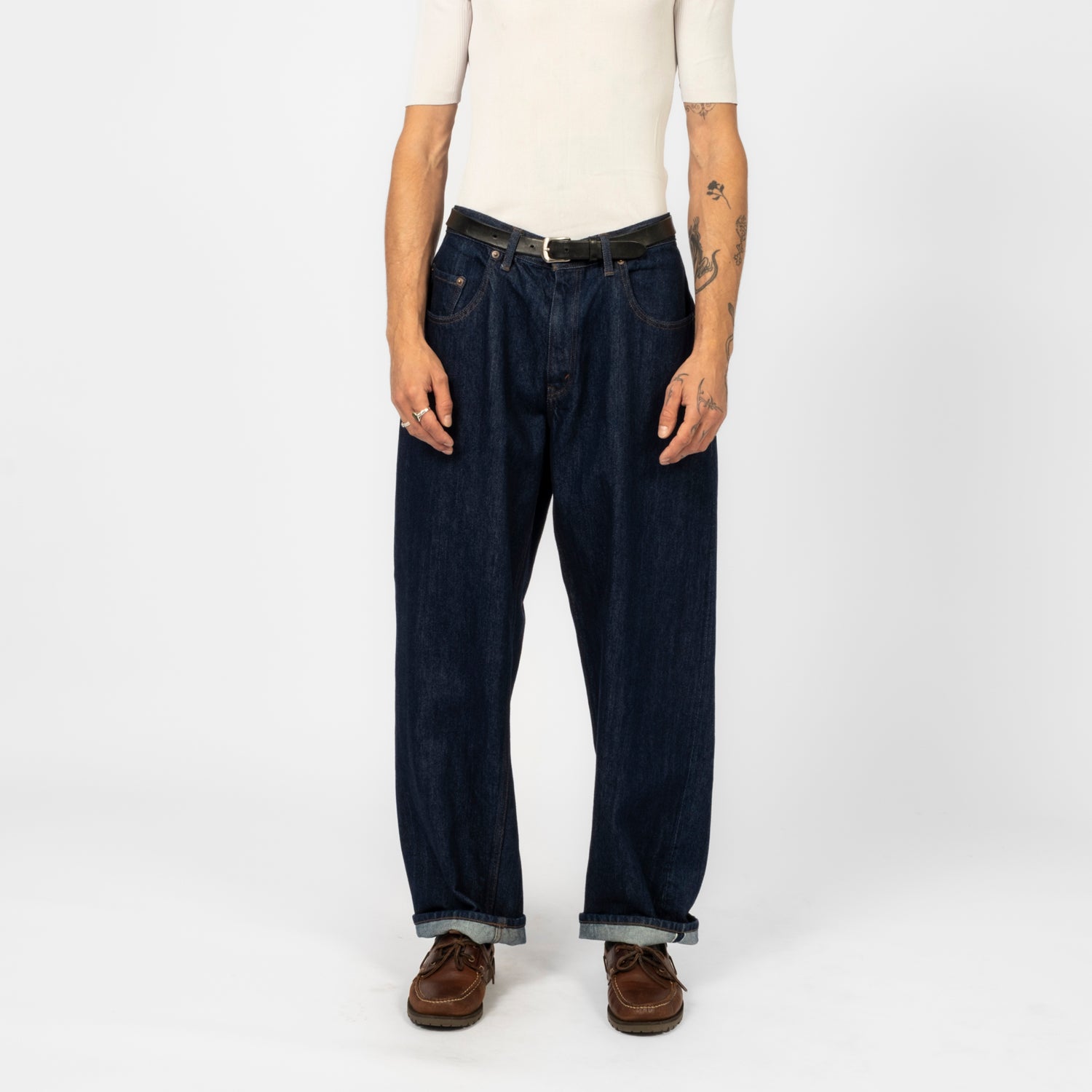 [CIOTA] BAGGY 5 POCKET PANTS _ NAVY