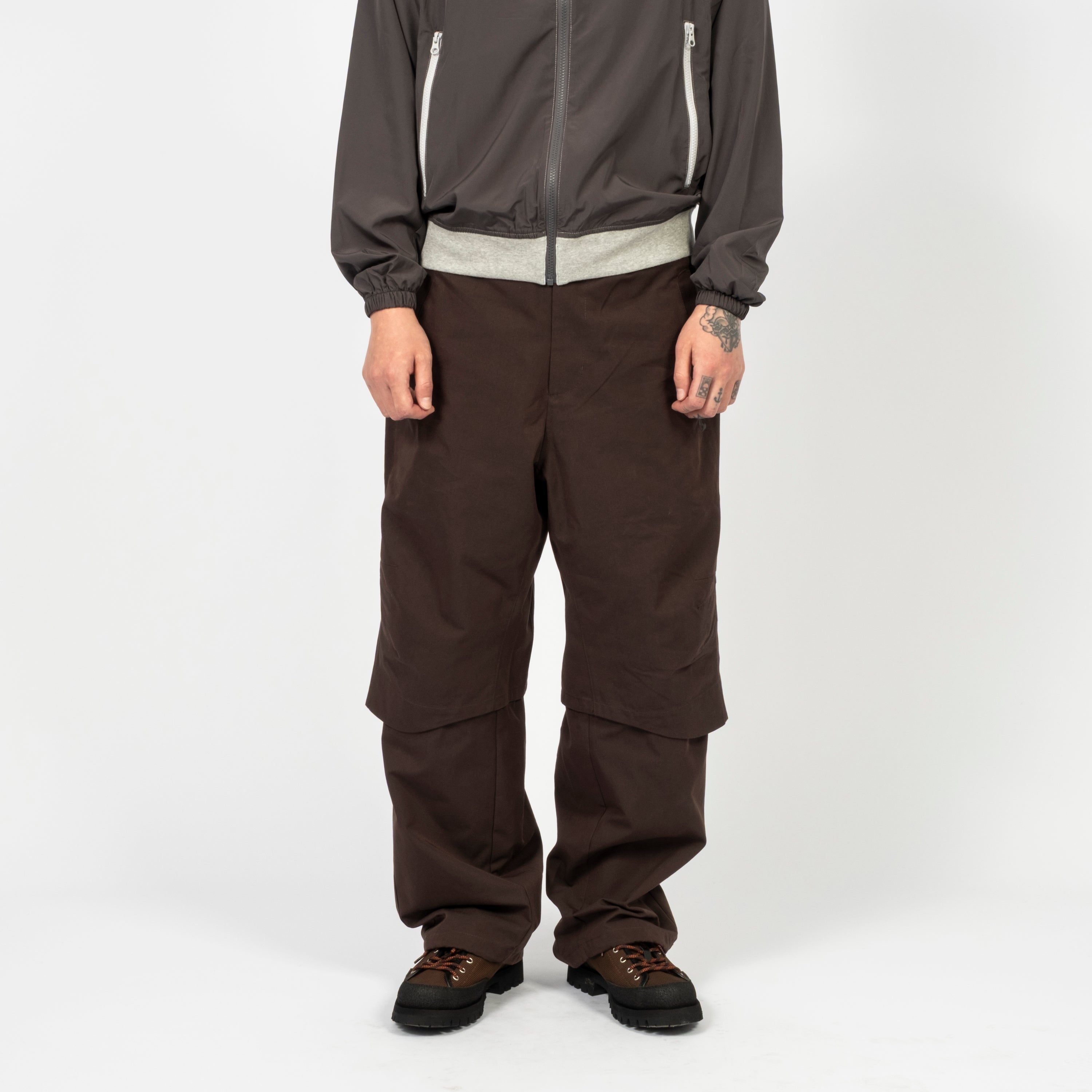 [SAN SAN GEAR] LAYERED PANTS _ BROWN
