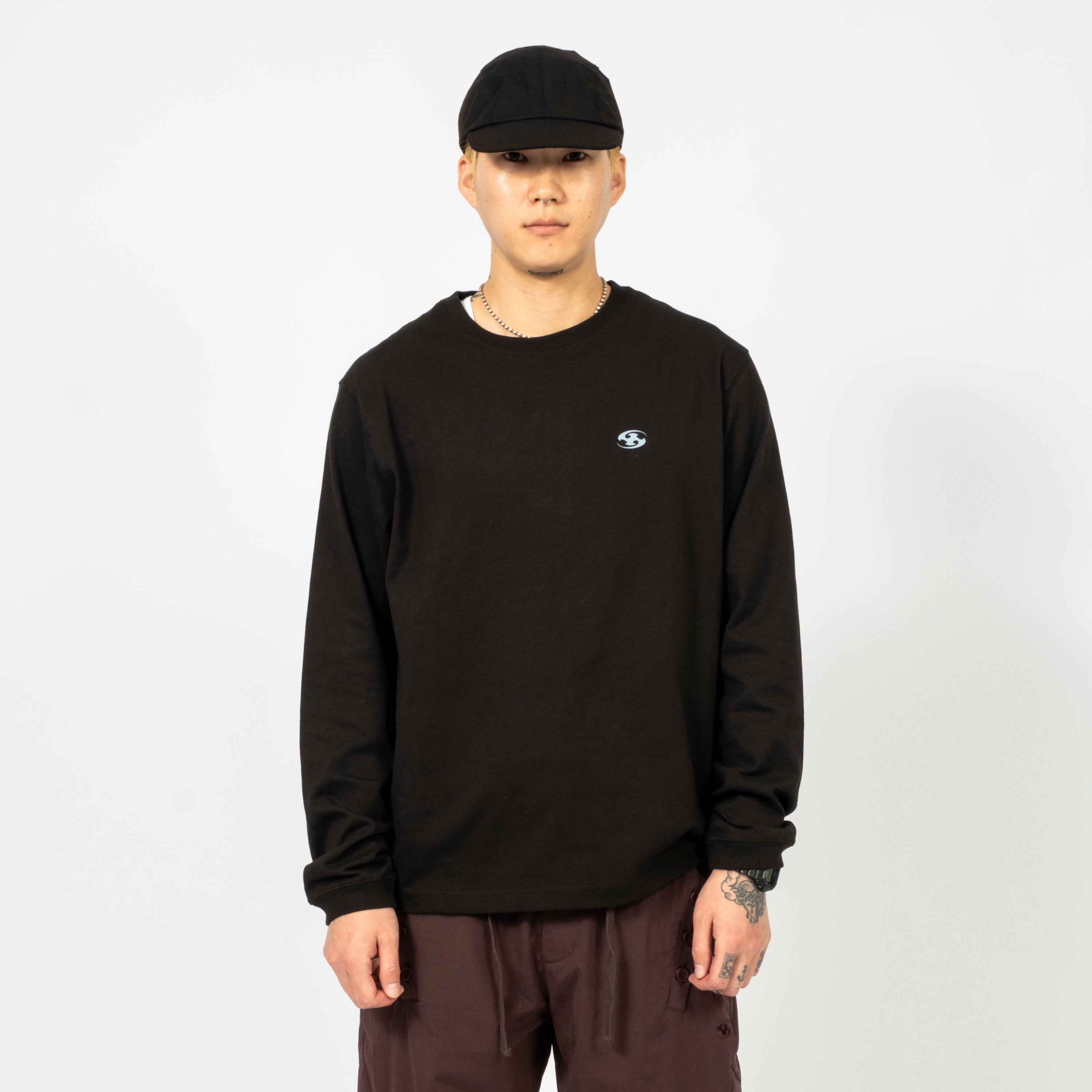 [SAN SAN GEAR] LOGO LONG SLEEVES _ BLACK