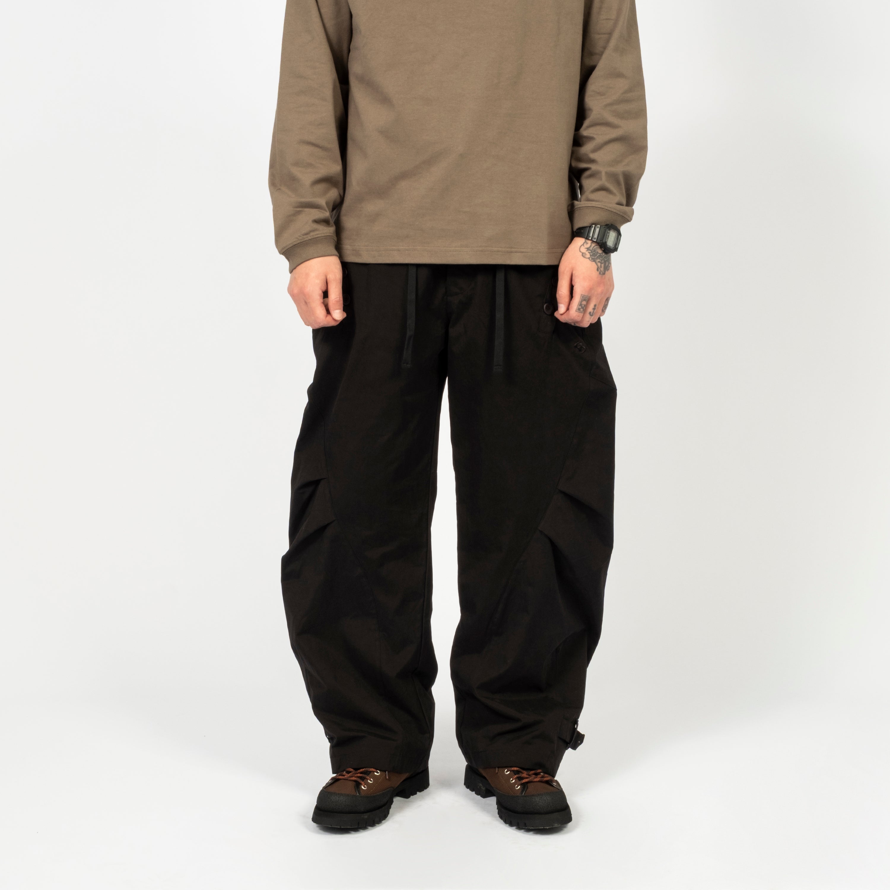 [SAN SAN GEAR] TIE PANTS _ BLACK