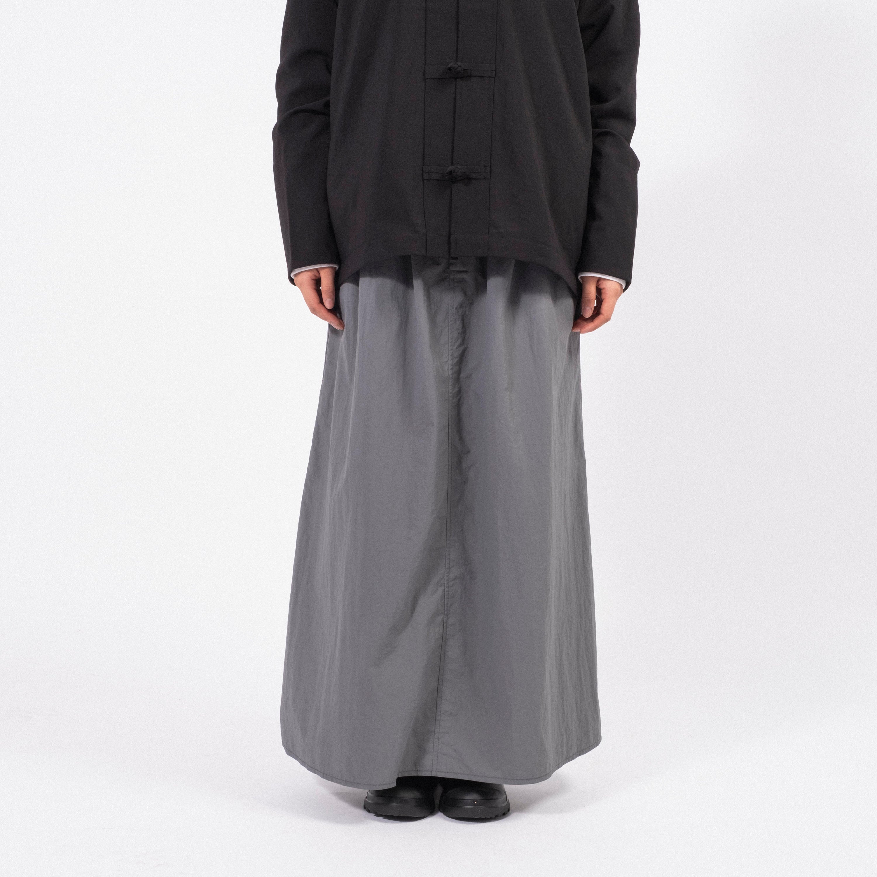 [SNOW PEAK] NYLON TUSSAH SKIRT _ GREY