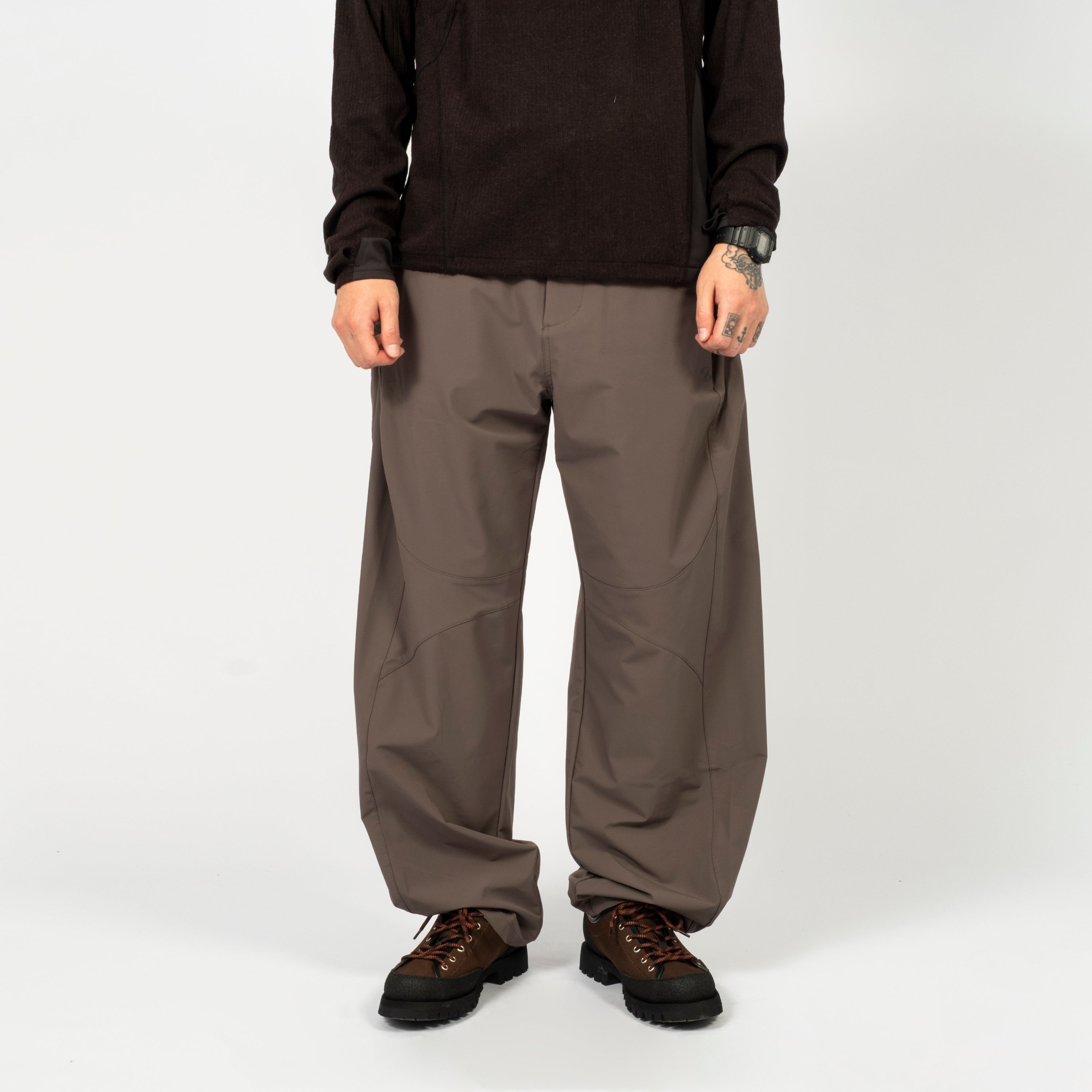 [SAN SAN GEAR] SIDE SNAP PANTS _ ASH BROWN