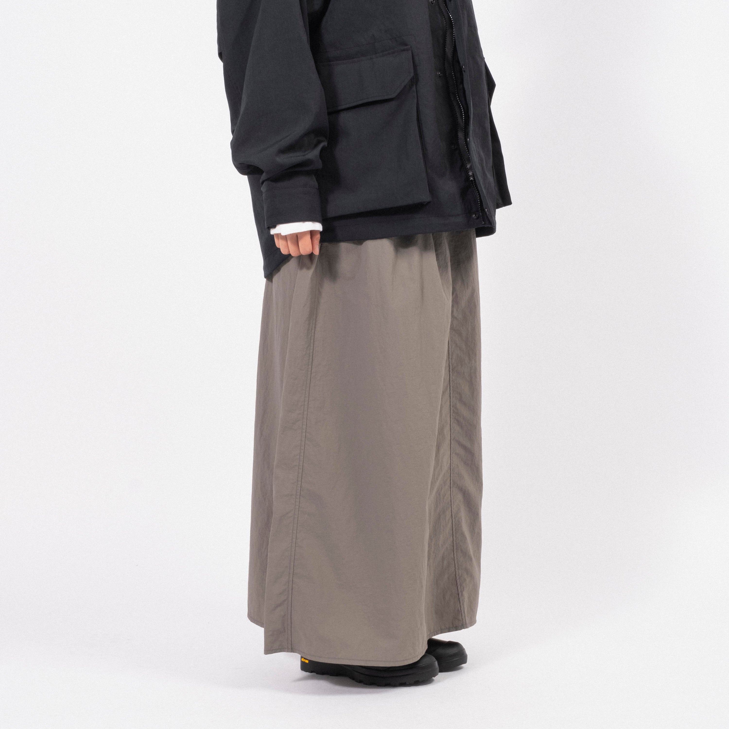 [SNOW PEAK] NYLON TUSSAH SKIRT _ LIGHT OLIVE