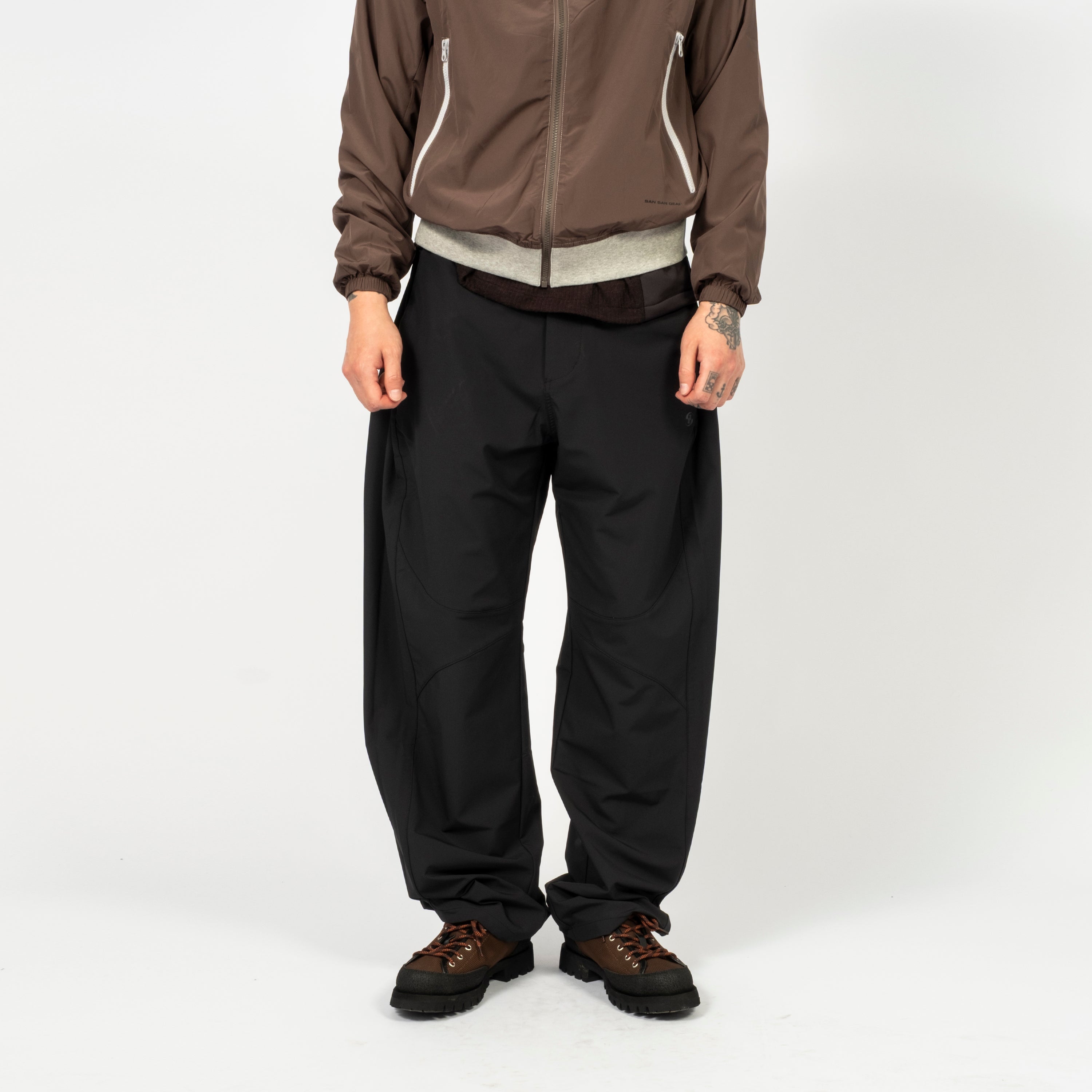 [SAN SAN GEAR] SIDE SNAP PANTS _ BLACK