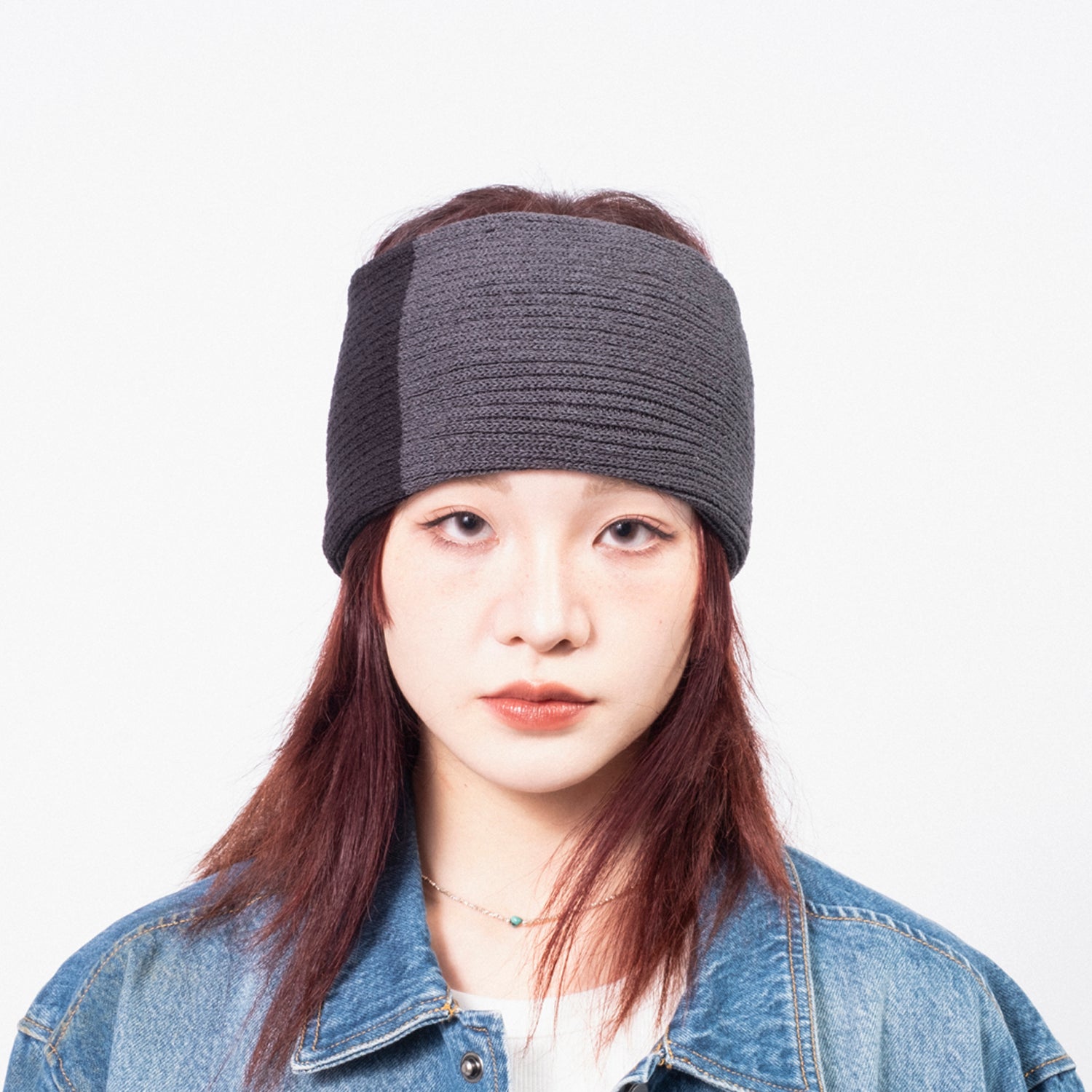 [DECHO] HEAD BAND _ CHARCOAL/BLACK