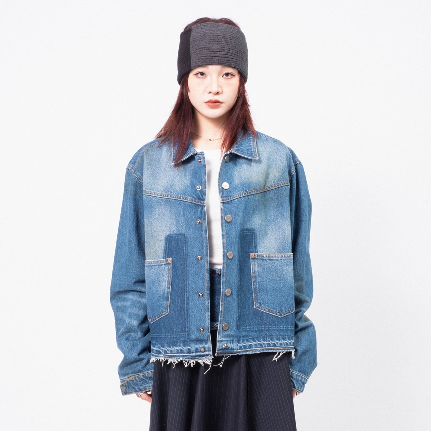 [ANDERSSON BELL] RODEO MOTORCYCLE  DENIM JACKET _ BLUE