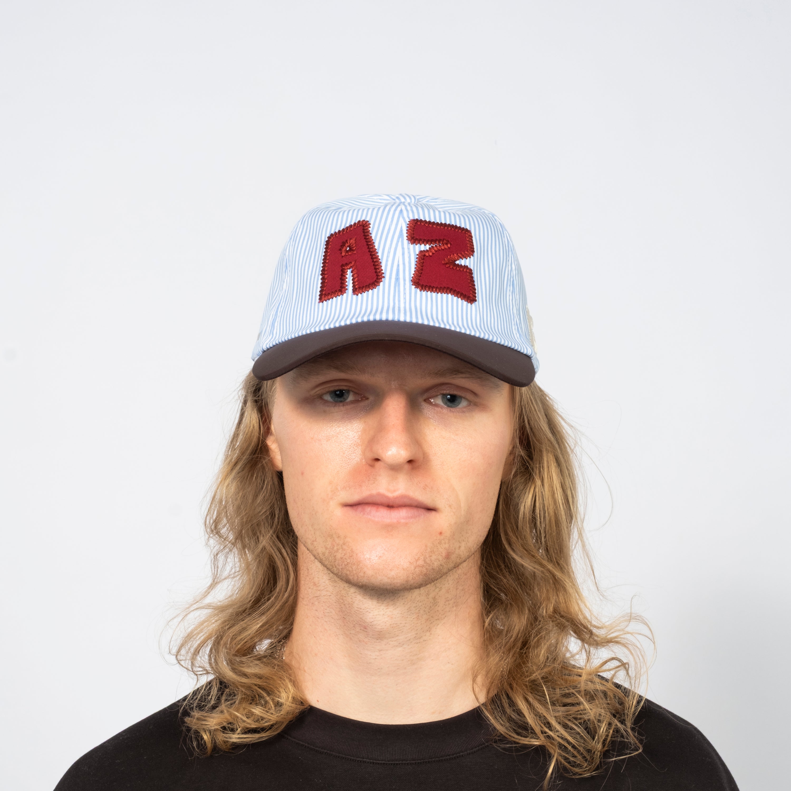 [ALEX ZONO] AZ DAD HAT _ BLUE STRIPE