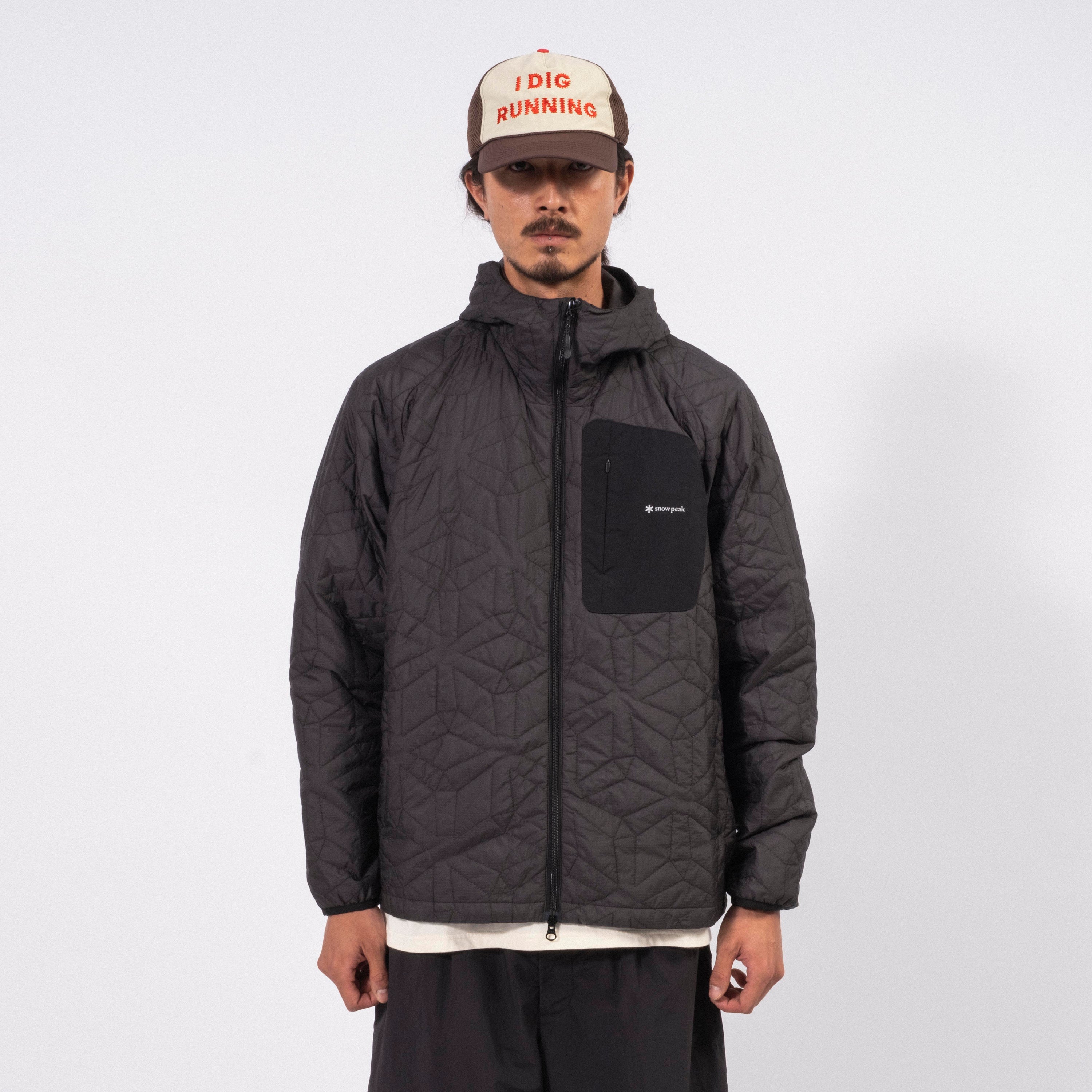 [SNOW PEAK] QUILTED INSULATION JACKET _ BLACK