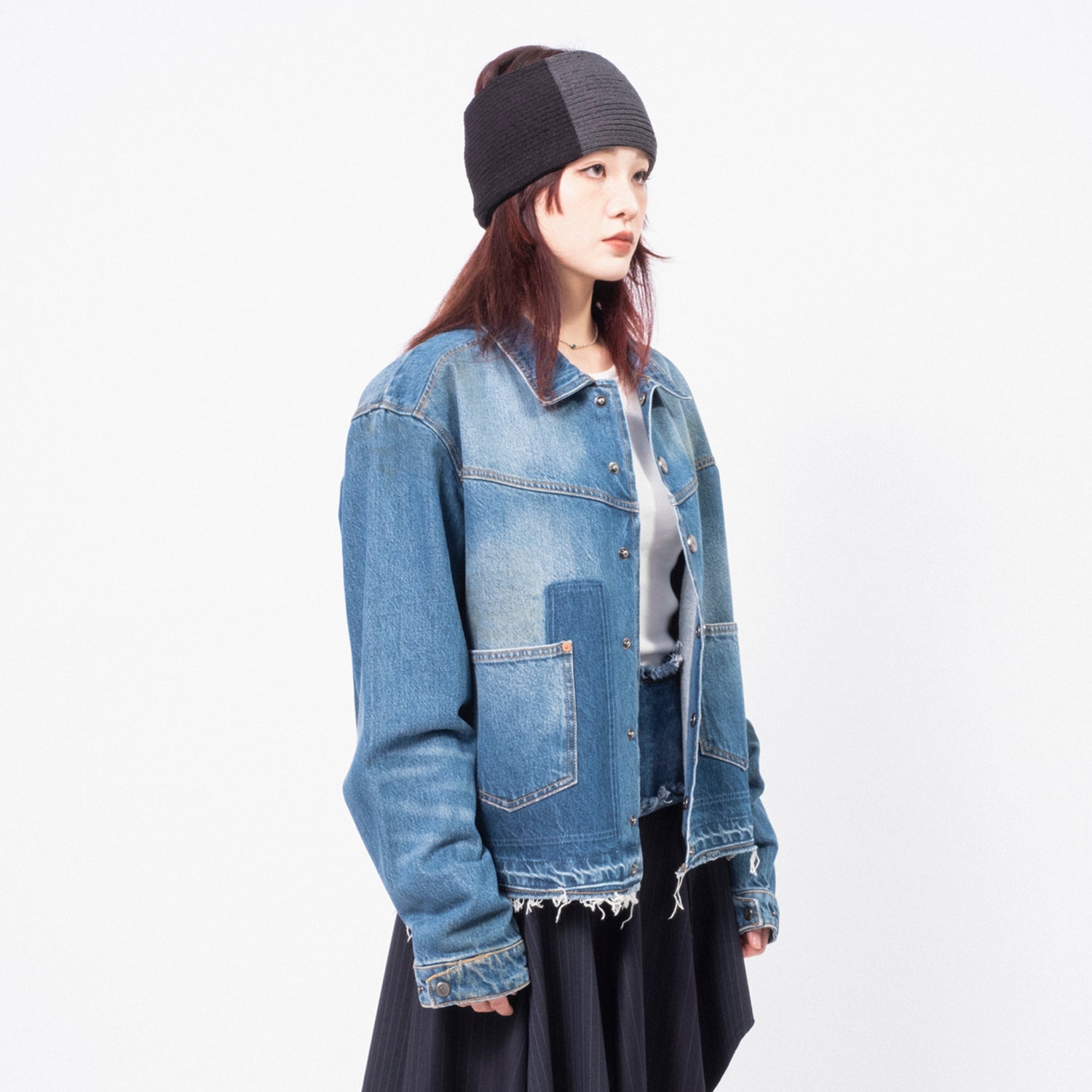 [ANDERSSON BELL] RODEO MOTORCYCLE  DENIM JACKET _ BLUE