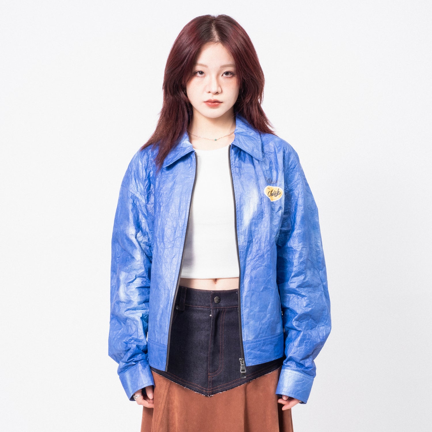 [ANDERSSON BELL] UNISEX WILSON PRINTED TYVEK JACKET _ BLUE