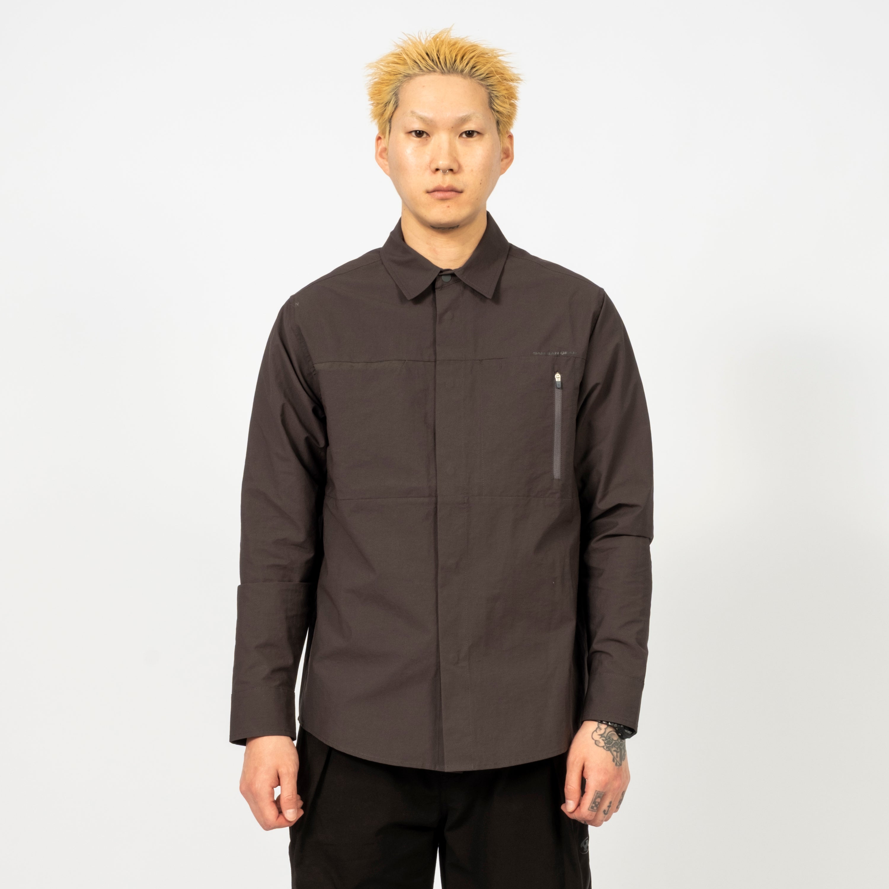 [SAN SAN GEAR] POCKET SHIRTS _ CHARCOAL