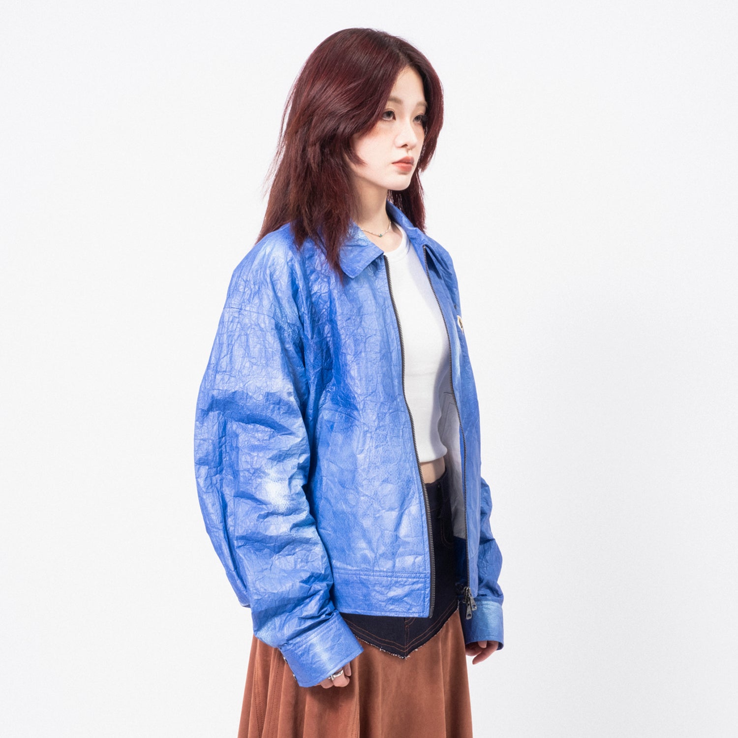 [ANDERSSON BELL] UNISEX WILSON PRINTED TYVEK JACKET _ BLUE