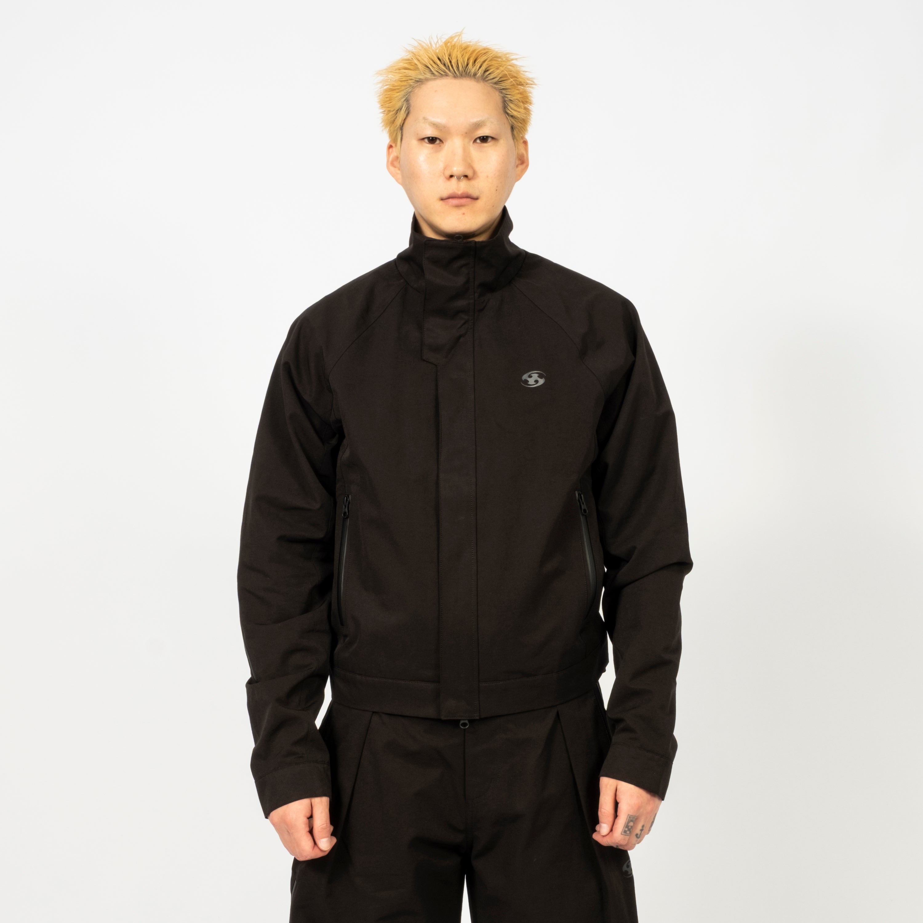 [SAN SAN GEAR] AFFINE CURVE JACKET A _ BLACK